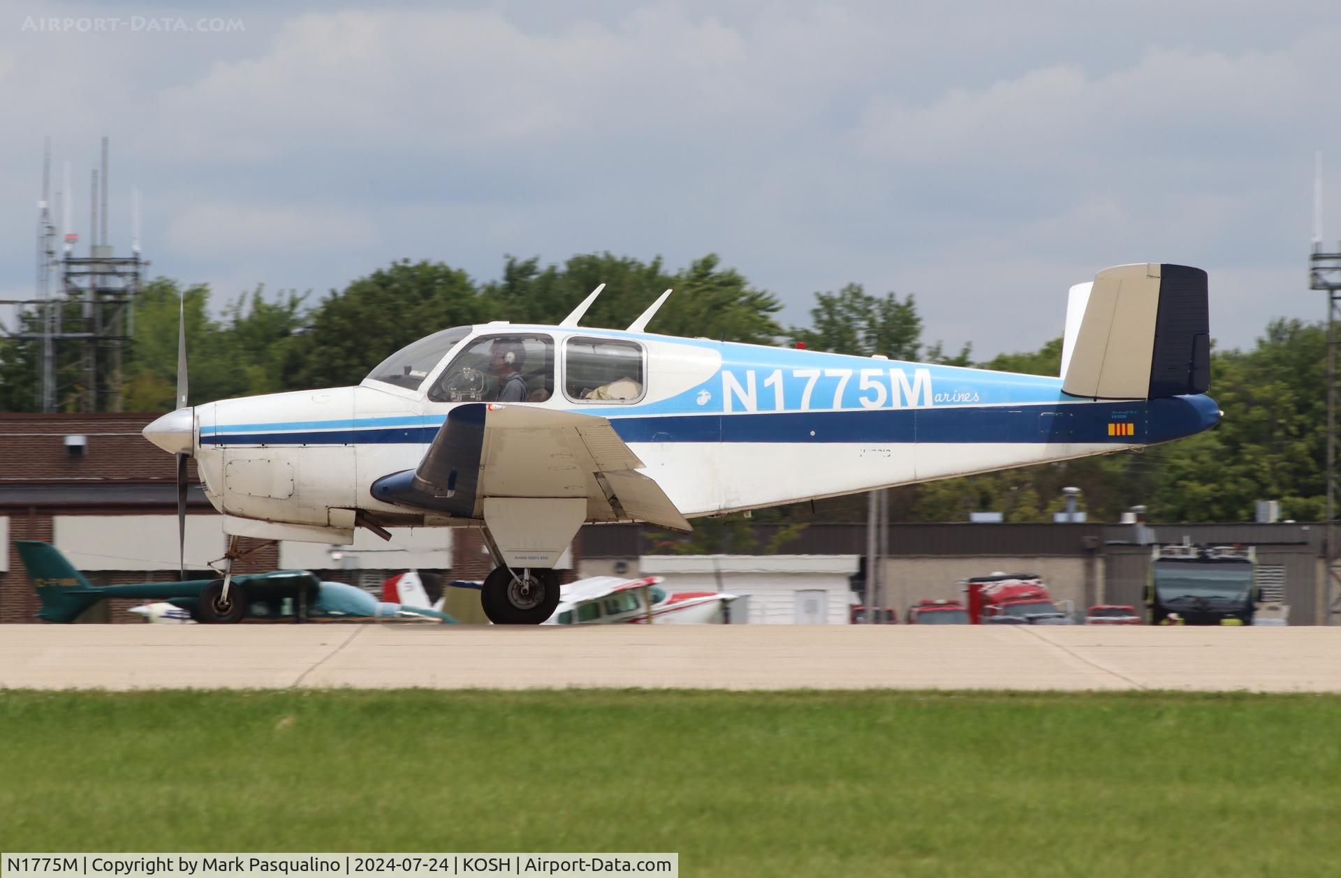 N1775M, 1950 Beech B35 C/N D-2283, Beech M35