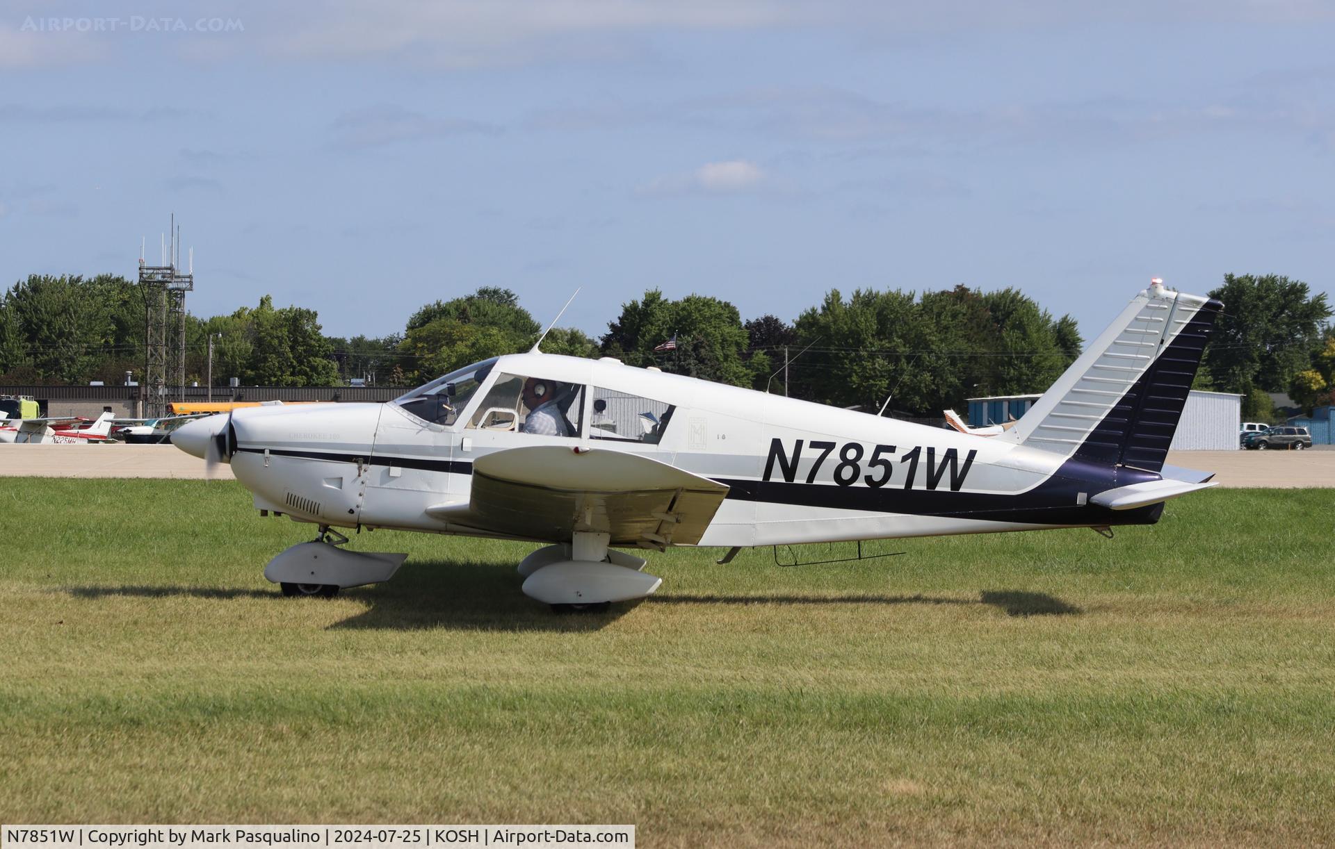 N7851W, 1964 Piper PA-28-180 C/N 28-1870, Piper PA-28-180