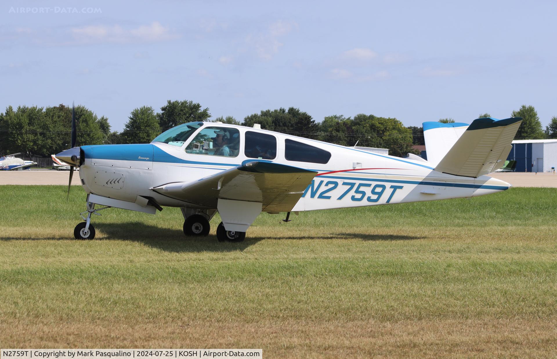 N2759T, 1967 Beech V35 Bonanza C/N D-8468, Beech V35