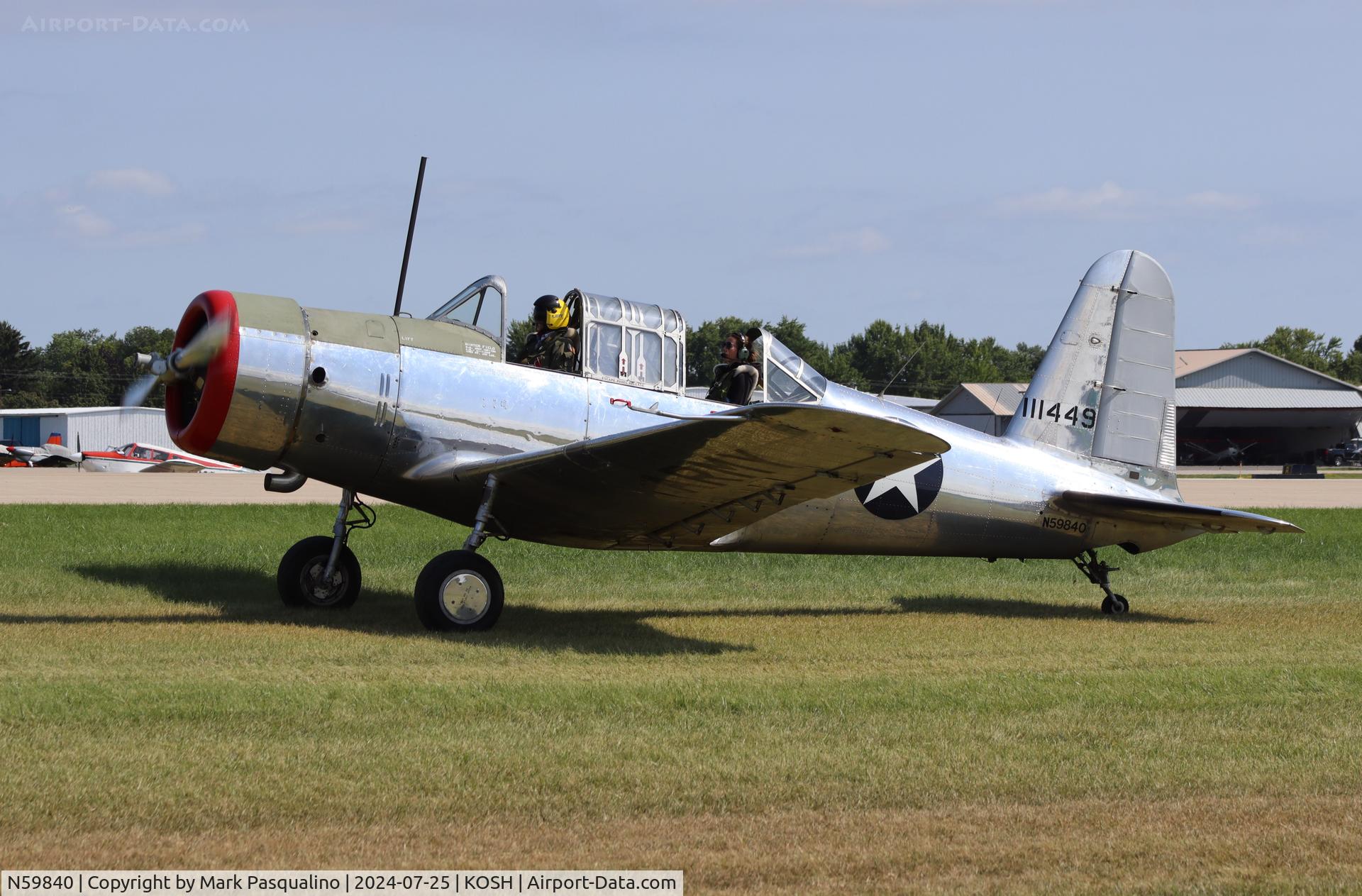 N59840, 1946 Consolidated Vultee BT-13B (SNV-2) C/N 2459, Conso;idated Vultee BT-13B