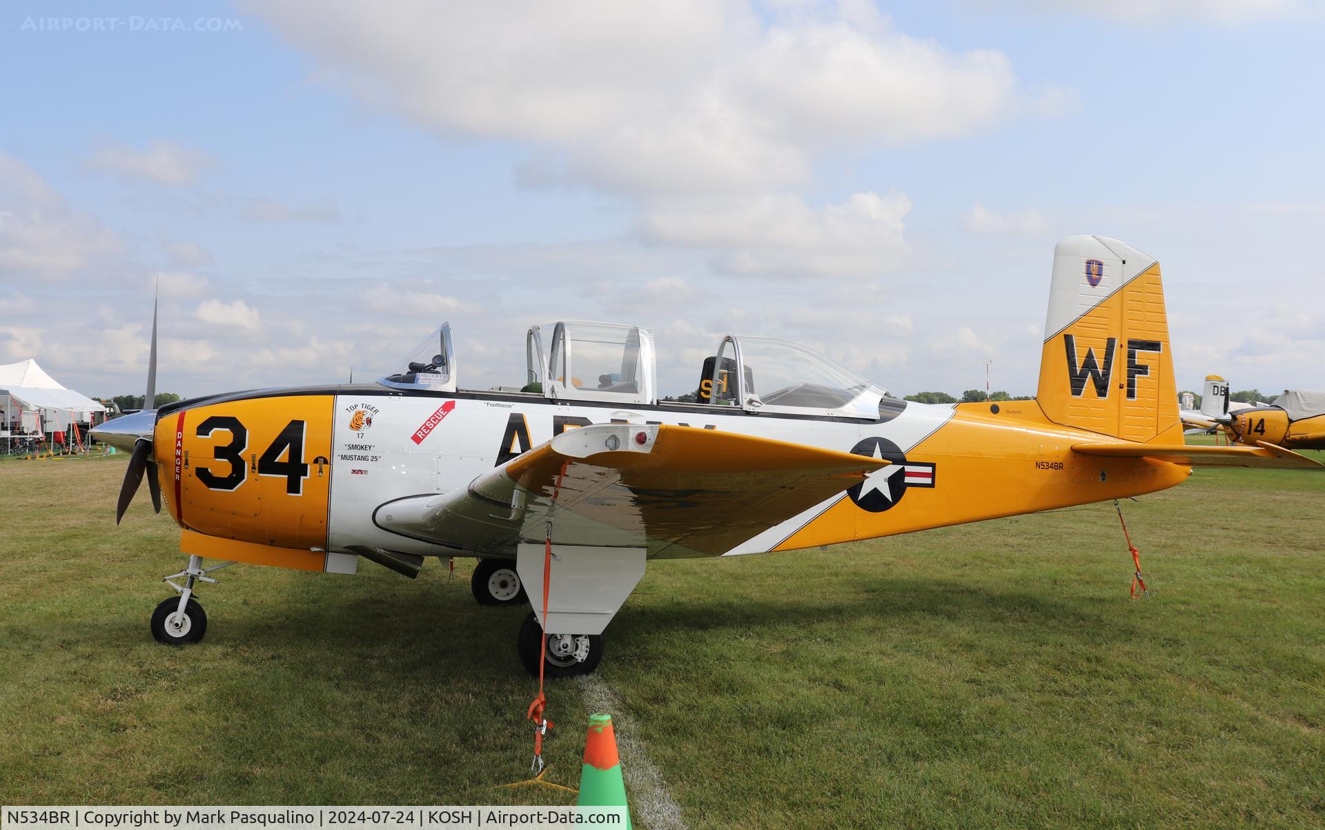 N534BR, 1956 Beech T-34B C/N BG291, Beech T34B