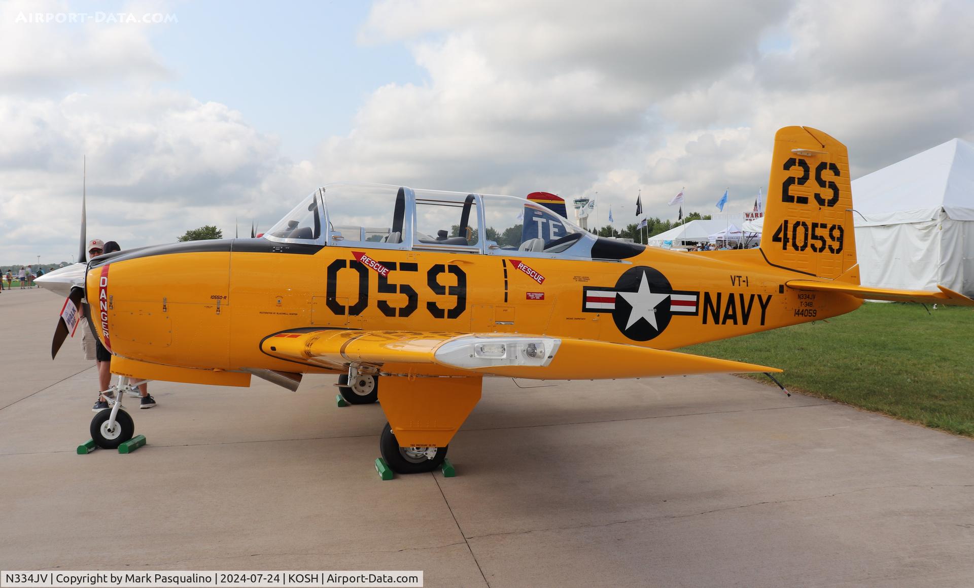 N334JV, 1957 Beech T-34B C/N BG-366, Beech T-34B