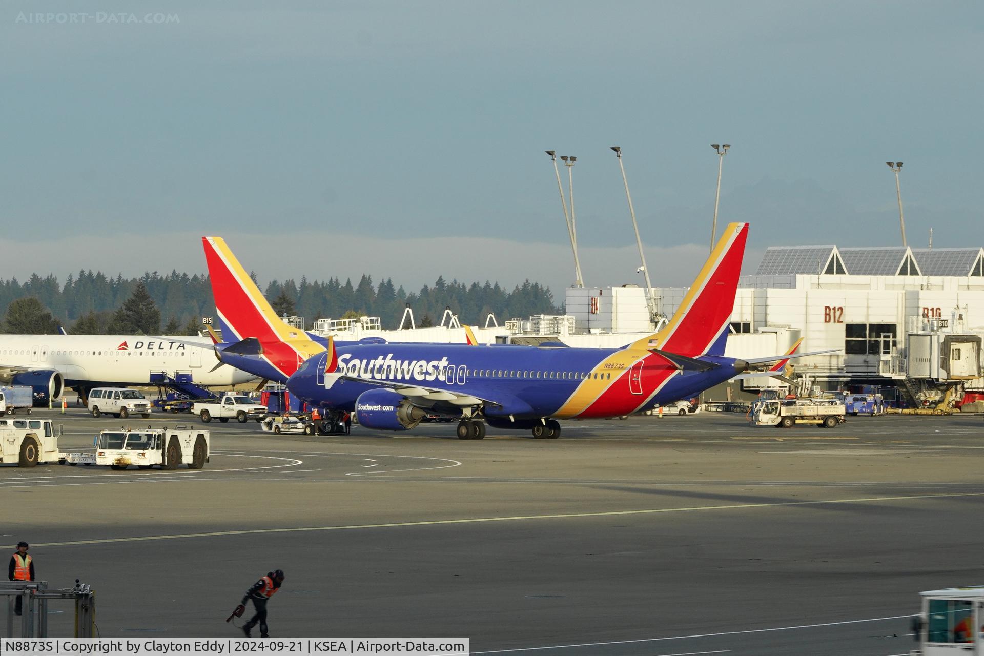 N8873S, 2023 Boeing 737-8 MAX NG C/N 67915, SEA 2024.