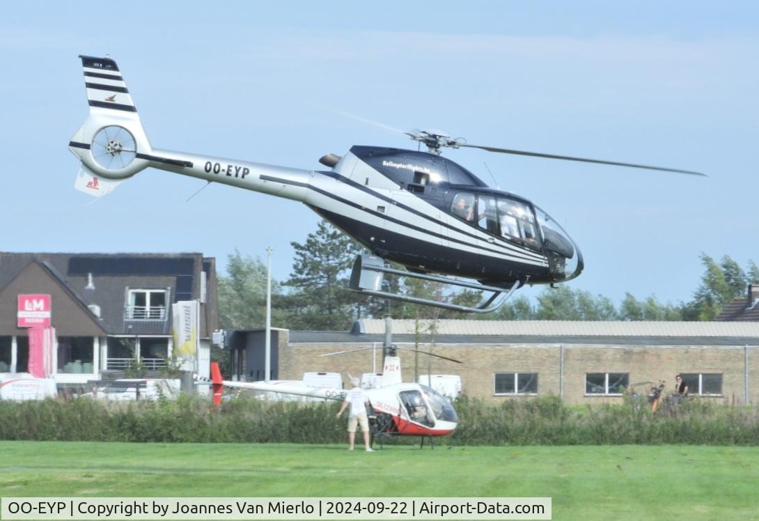 OO-EYP, 2002 Eurocopter EC-120B Colibri C/N 1285, Knokke heliport