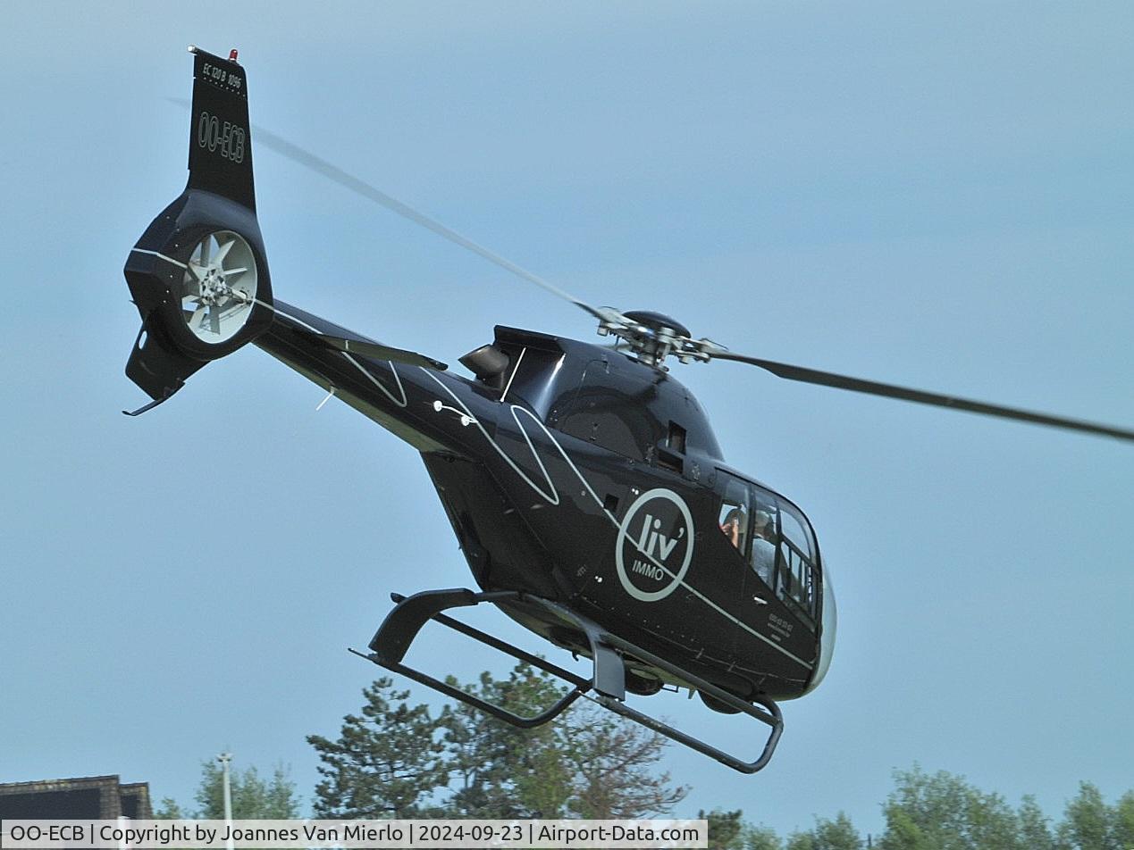 OO-ECB, 2000 Eurocopter EC-120B Colibri C/N 1096, Knokke heliport