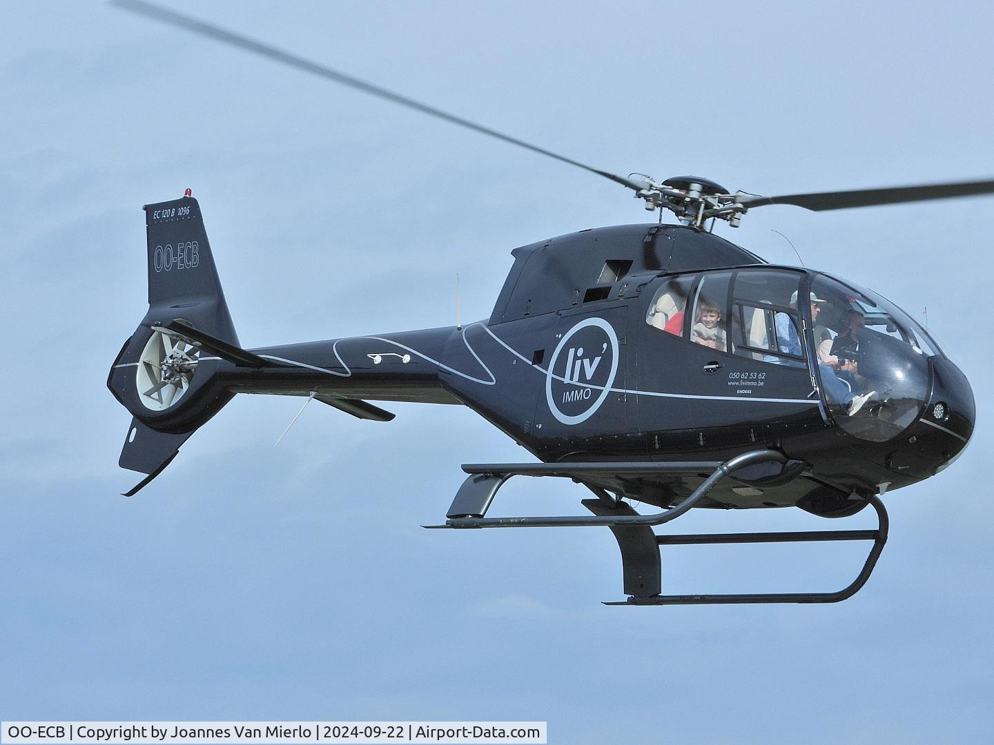 OO-ECB, 2000 Eurocopter EC-120B Colibri C/N 1096, Knokke heliport