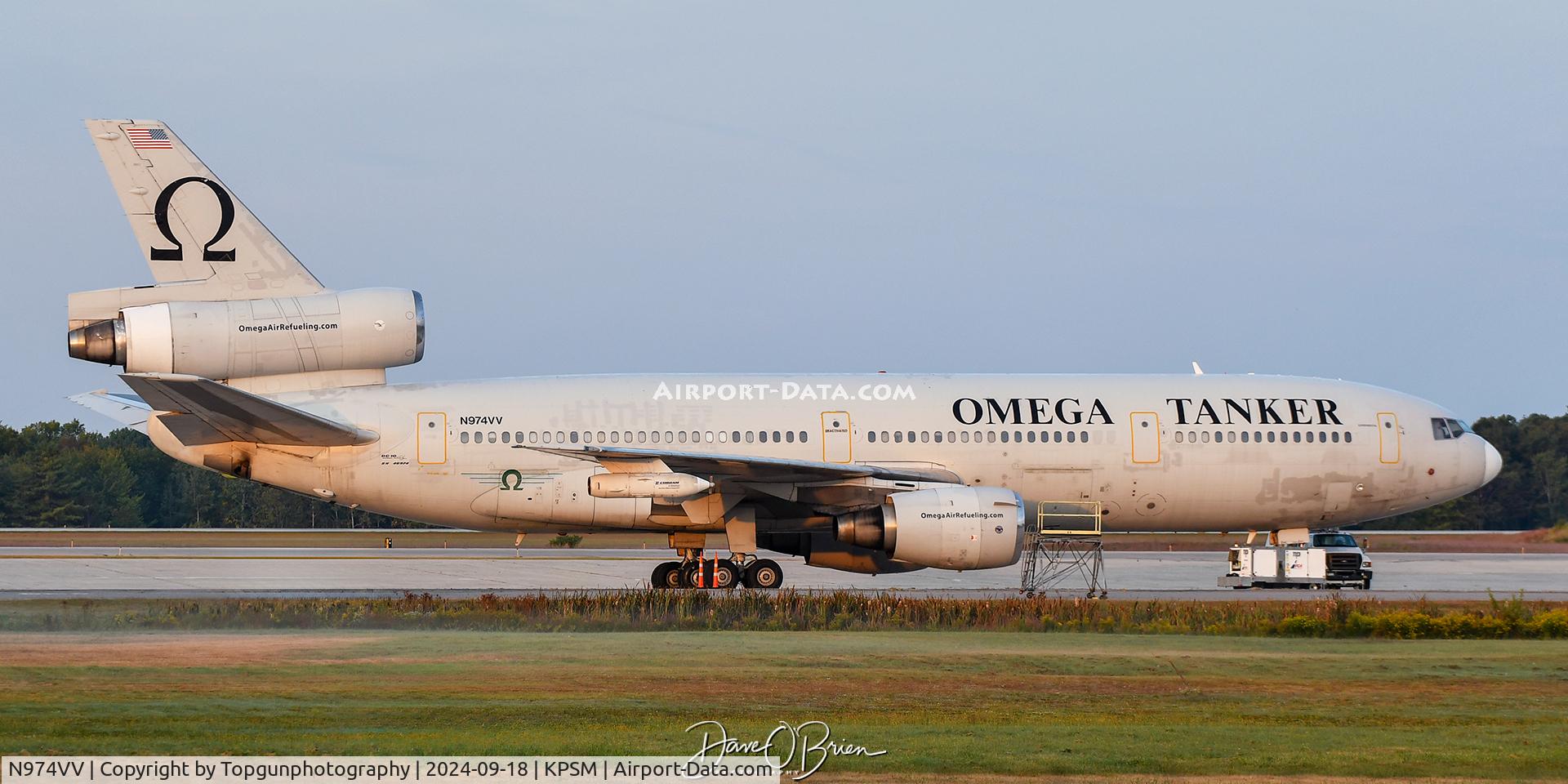 N974VV, 1979 Douglas KDC-10-40l C/N 46974, OMEGA sits on the ramp waiting for this afternoon's sortie