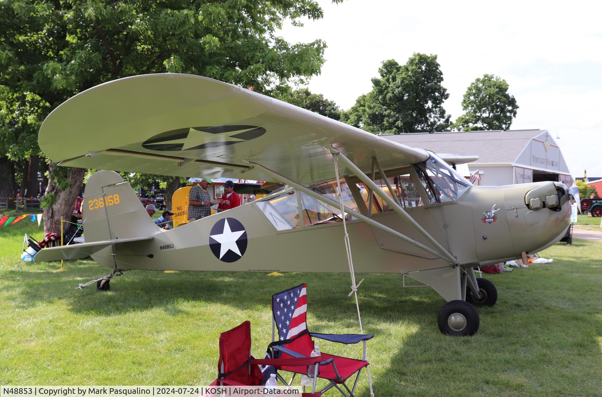 N48853, 1942 Aeronca 0-58B Grasshopper C/N 058B1842, Aeronca O-58B