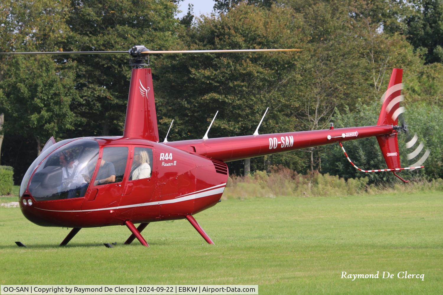 OO-SAN, 2018 Robinson R44 Raven II C/N 14308, At Heliport Knokke.