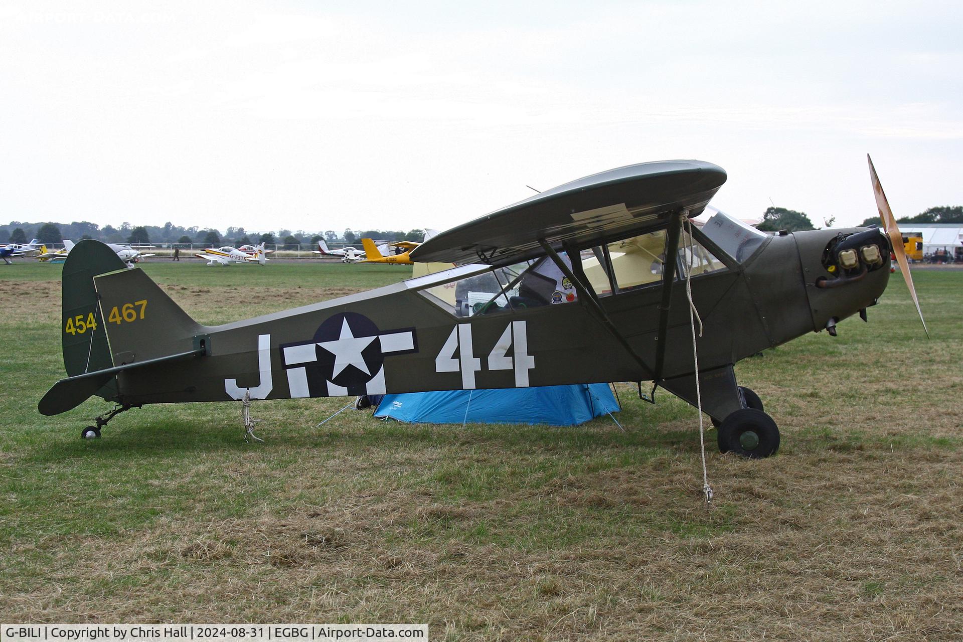 G-BILI, 1948 Piper L-4J Grasshopper (J3C-65D) C/N 13207, LAA Rally 2024, Leicester