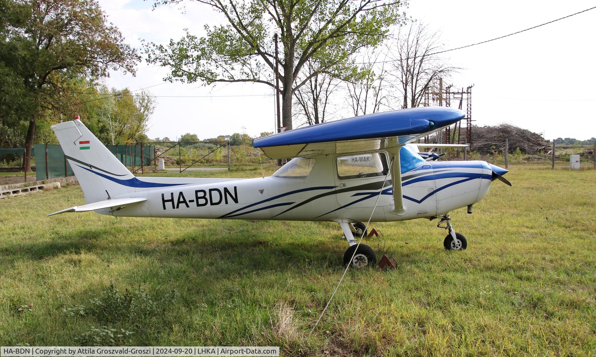 HA-BDN, Reims F152 C/N 1575, LHKA - Kalocsa-Foktö Airport, Hungary
