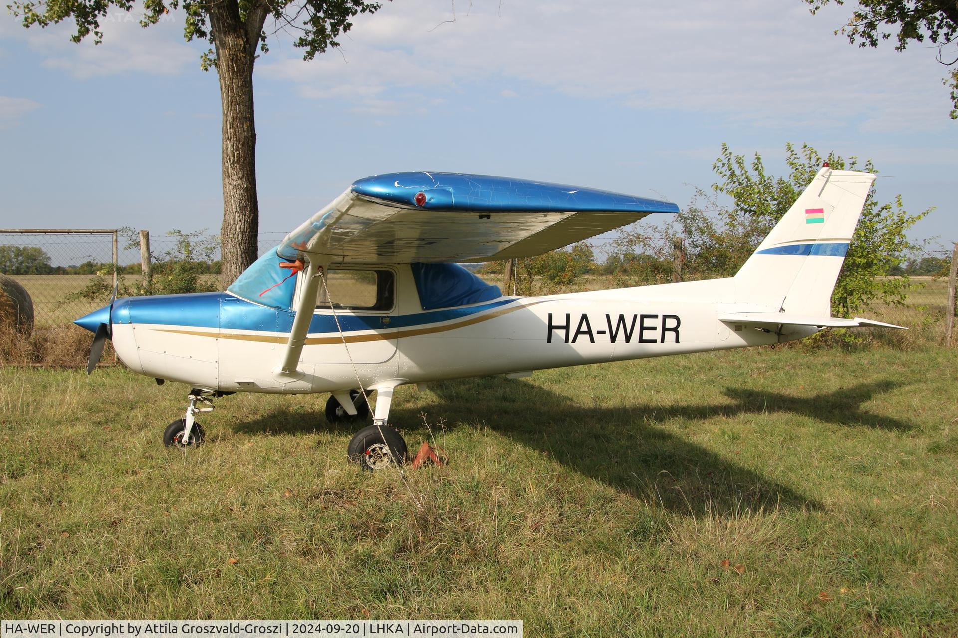 HA-WER, 1980 Reims F152 C/N 1728, LHKA - Kalocsa-Foktö Airport, Hungary