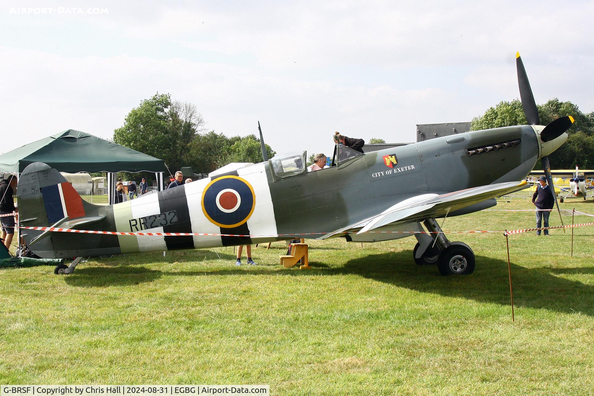 G-BRSF, 1943 Supermarine 361 Spitfire HF.IX C/N CBAF.IX.3279, LAA Rally 2024, Leicester