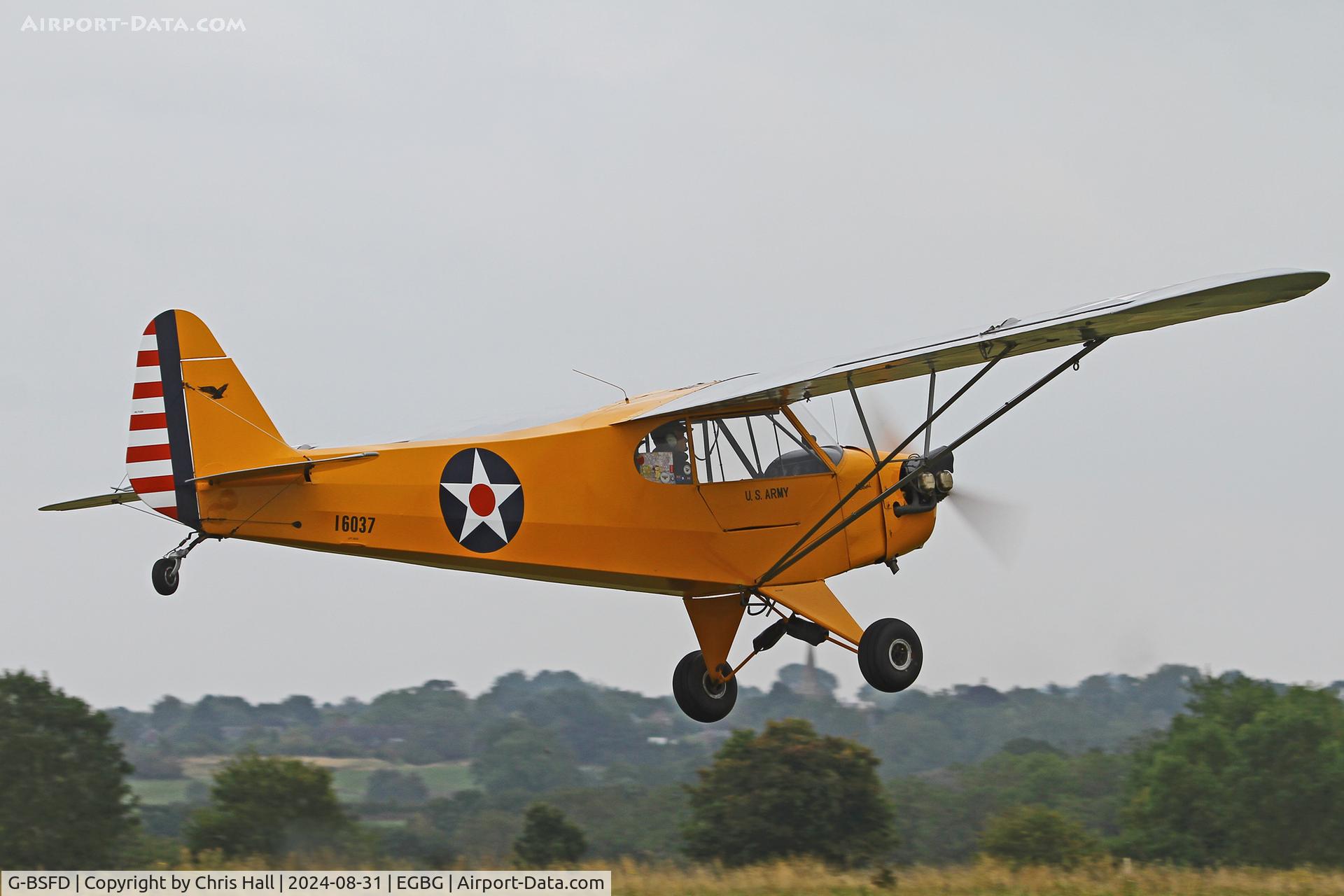 G-BSFD, 1946 Piper J3C-65 Cub Cub C/N 16037, LAA Rally 2024, Leicester