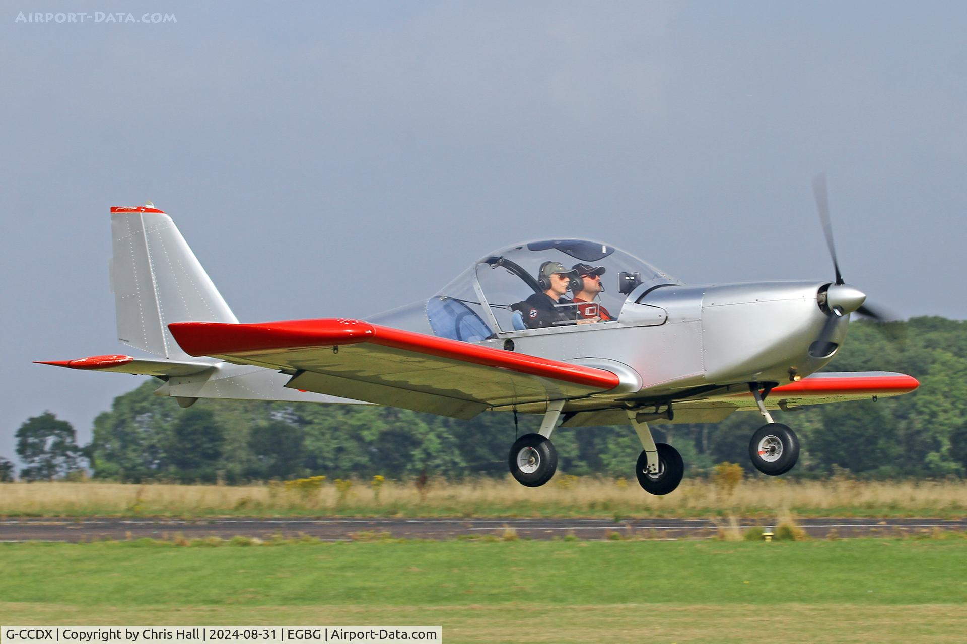 G-CCDX, 2003 Aerotechnik EV-97 Eurostar C/N PFA 315-14013, LAA Rally 2024, Leicester