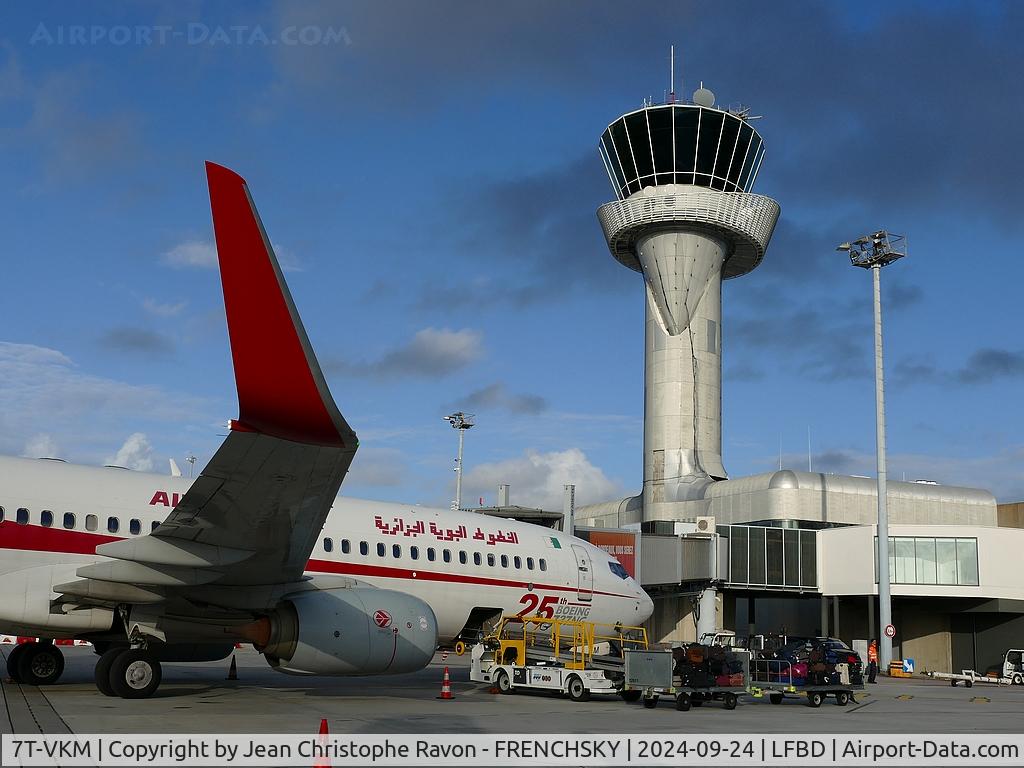 7T-VKM, 2016 Boeing 737-8D6 C/N 60749, Bordeaux (BOD)	Algiers (ALG)	AH1191