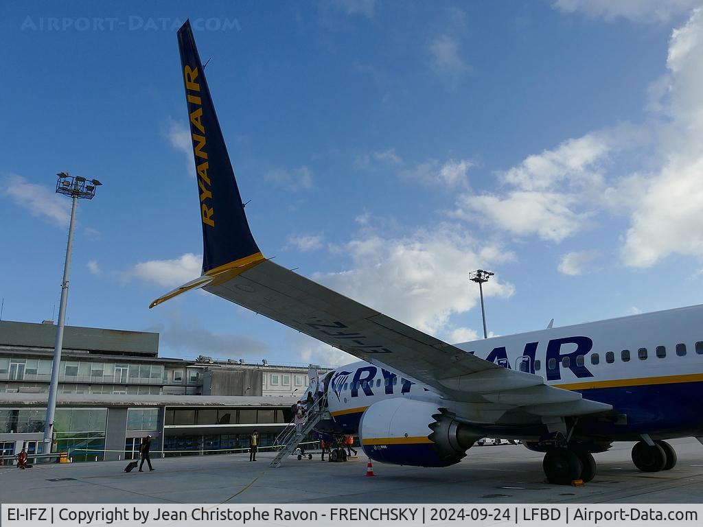 EI-IFZ, 2022 Boeing 737-8 200 C/N 67072 / 8497, Bordeaux (BOD)	Marrakesh (RAK)	FR60