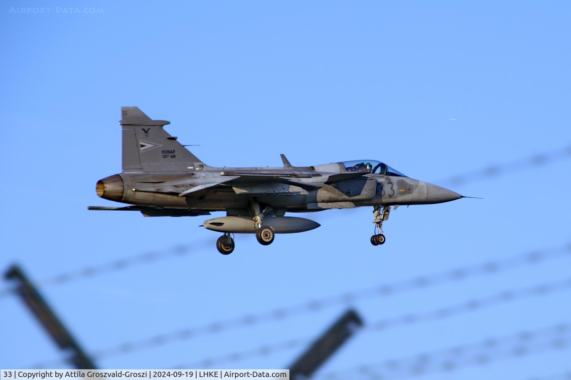 33, 2006 Saab JAS-39C Gripen C/N 39304, LHKE - Kecskemét Air Base, Hungary