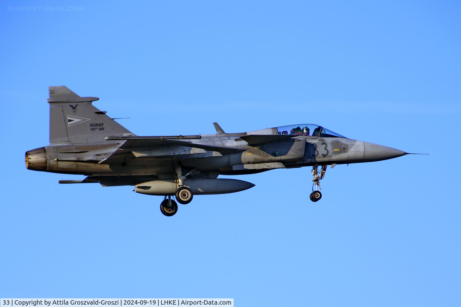 33, 2006 Saab JAS-39C Gripen C/N 39304, LHKE - Kecskemét Air Base, Hungary