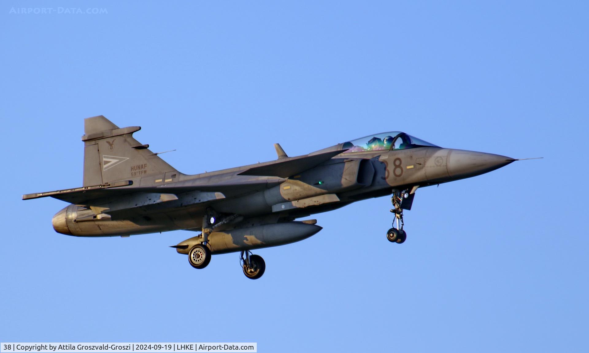 38, Saab JAS-39C Gripen C/N 39309, LHKE - Kecskemét Air Base, Hungary