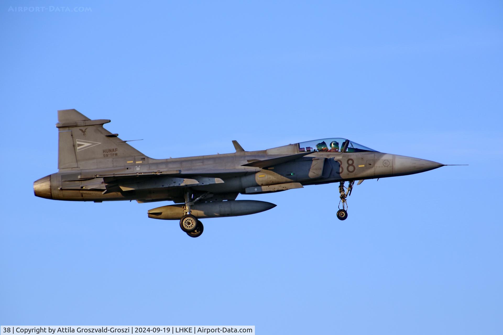 38, Saab JAS-39C Gripen C/N 39309, LHKE - Kecskemét Air Base, Hungary