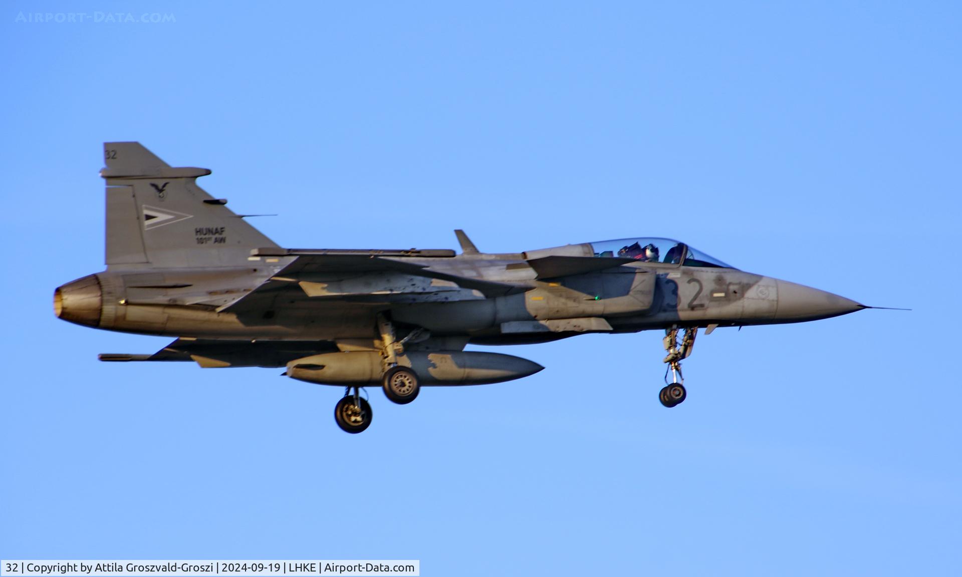 32, Saab JAS-39C Gripen C/N 39303, LHKE - Kecskemét Air Base, Hungary