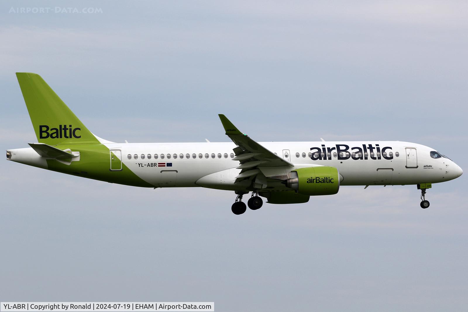 YL-ABR, Airbus 220-371 C/N 55240, at eham