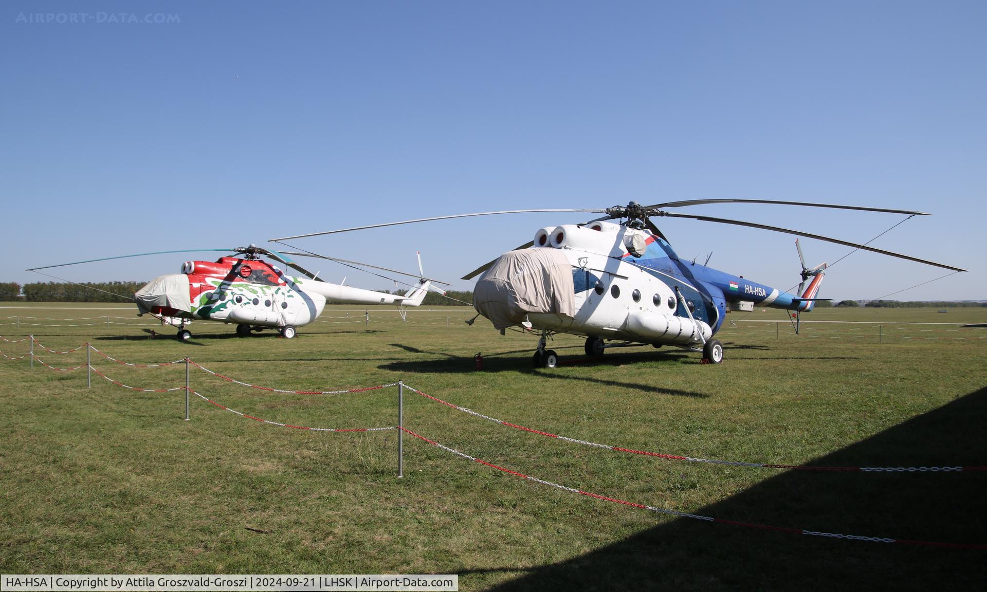 HA-HSA, 1980 Mil Mi-8T C/N 7970, LHSK - Siófok-Kiliti Airport, Hungary
