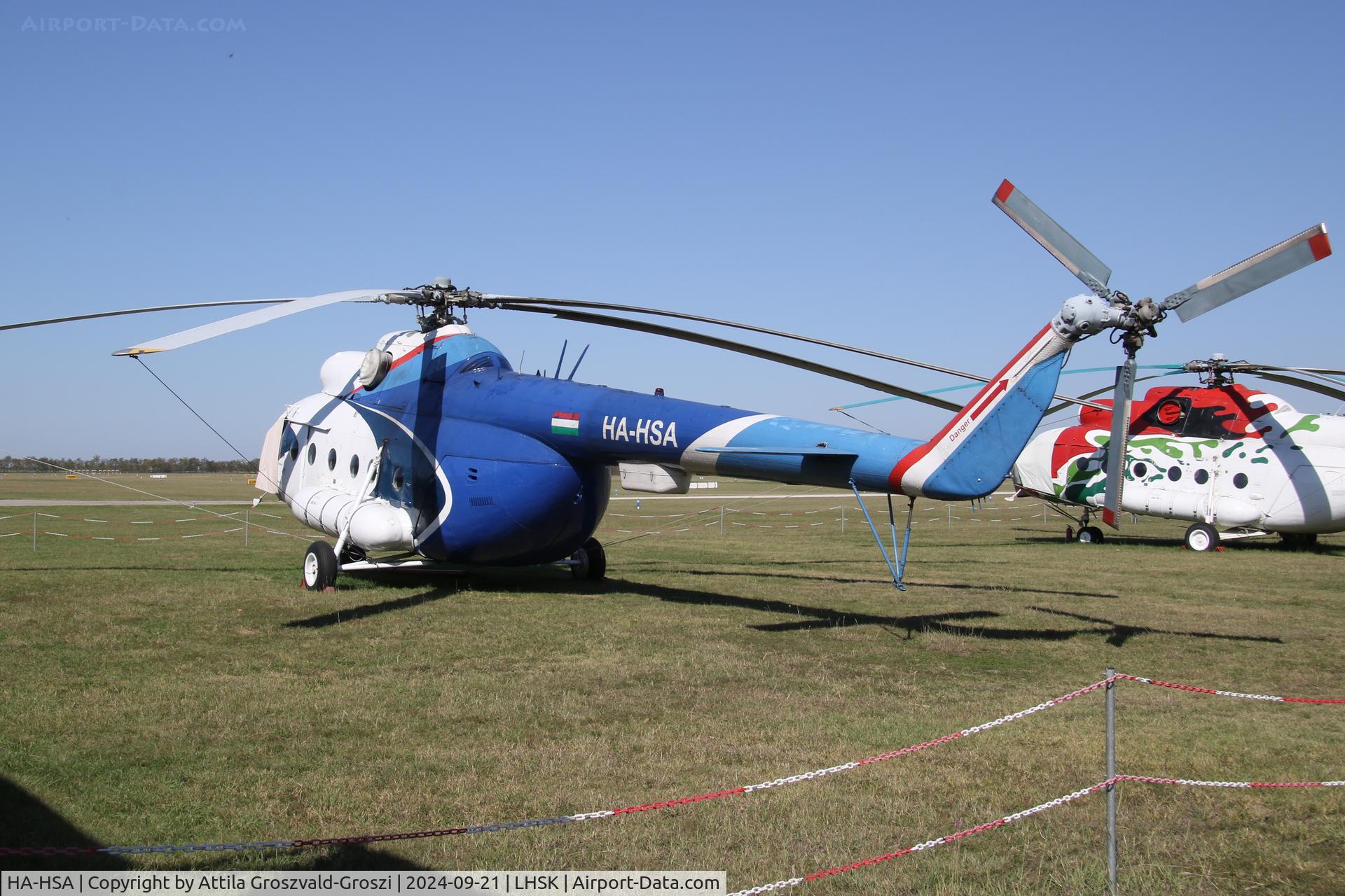 HA-HSA, 1980 Mil Mi-8T C/N 7970, LHSK - Siófok-Kiliti Airport, Hungary