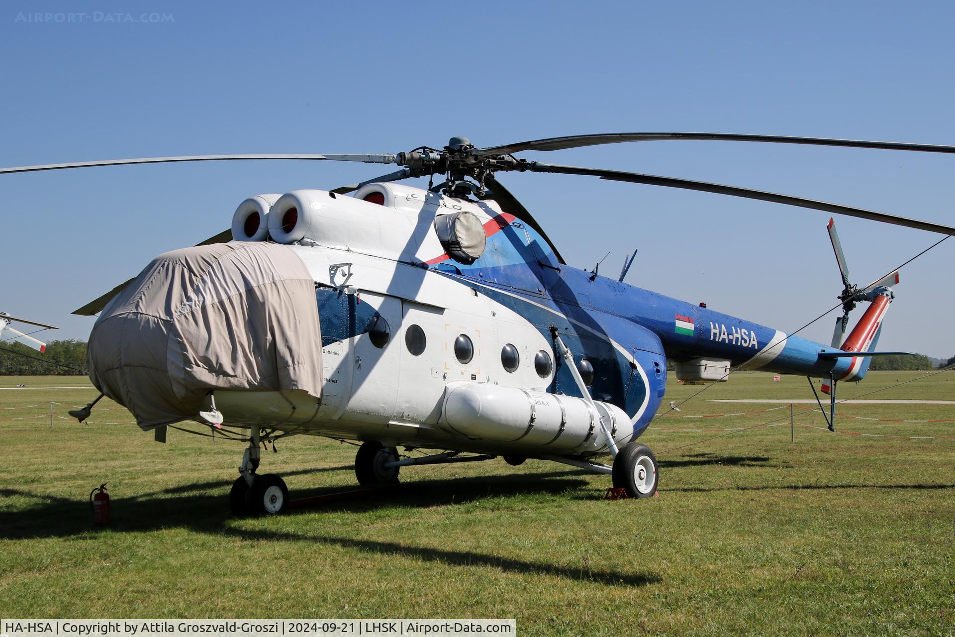 HA-HSA, 1980 Mil Mi-8T C/N 7970, LHSK - Siófok-Kiliti Airport, Hungary
