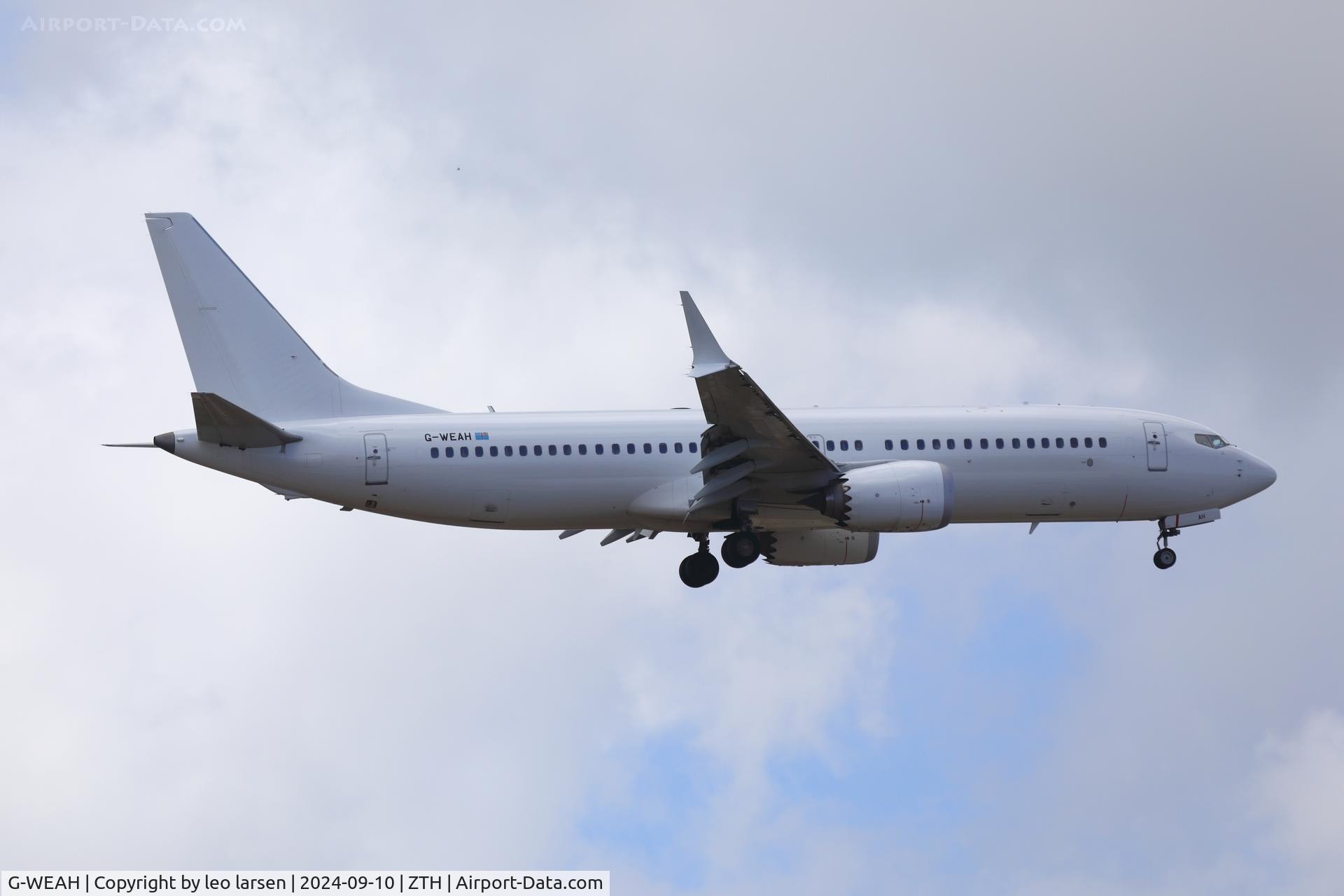 G-WEAH, 2022 Boeing 737-8 Max C/N 43340, Zakynthos 10.9.2024