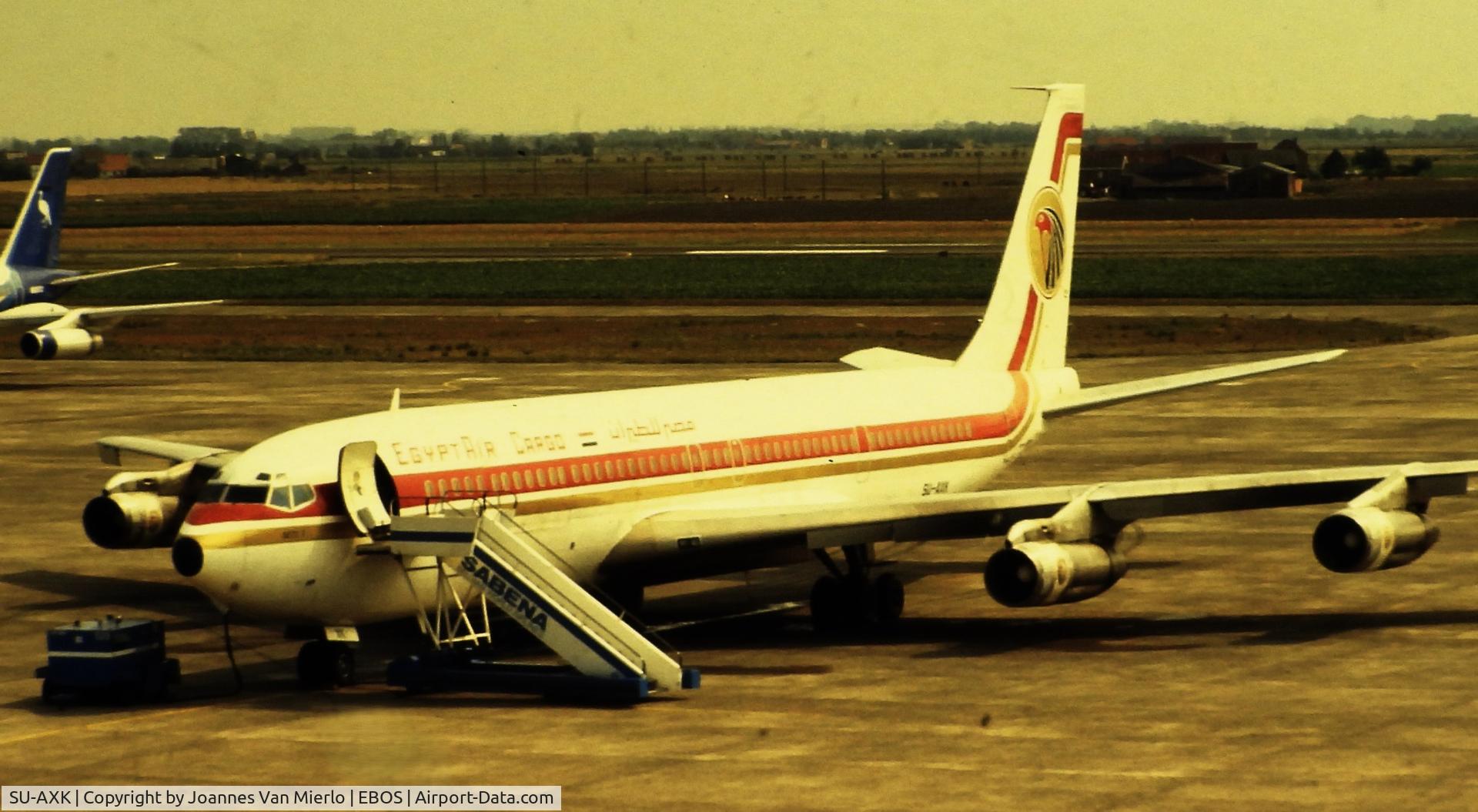 SU-AXK, 1974 Boeing 707-366C C/N 20920, ex-slide