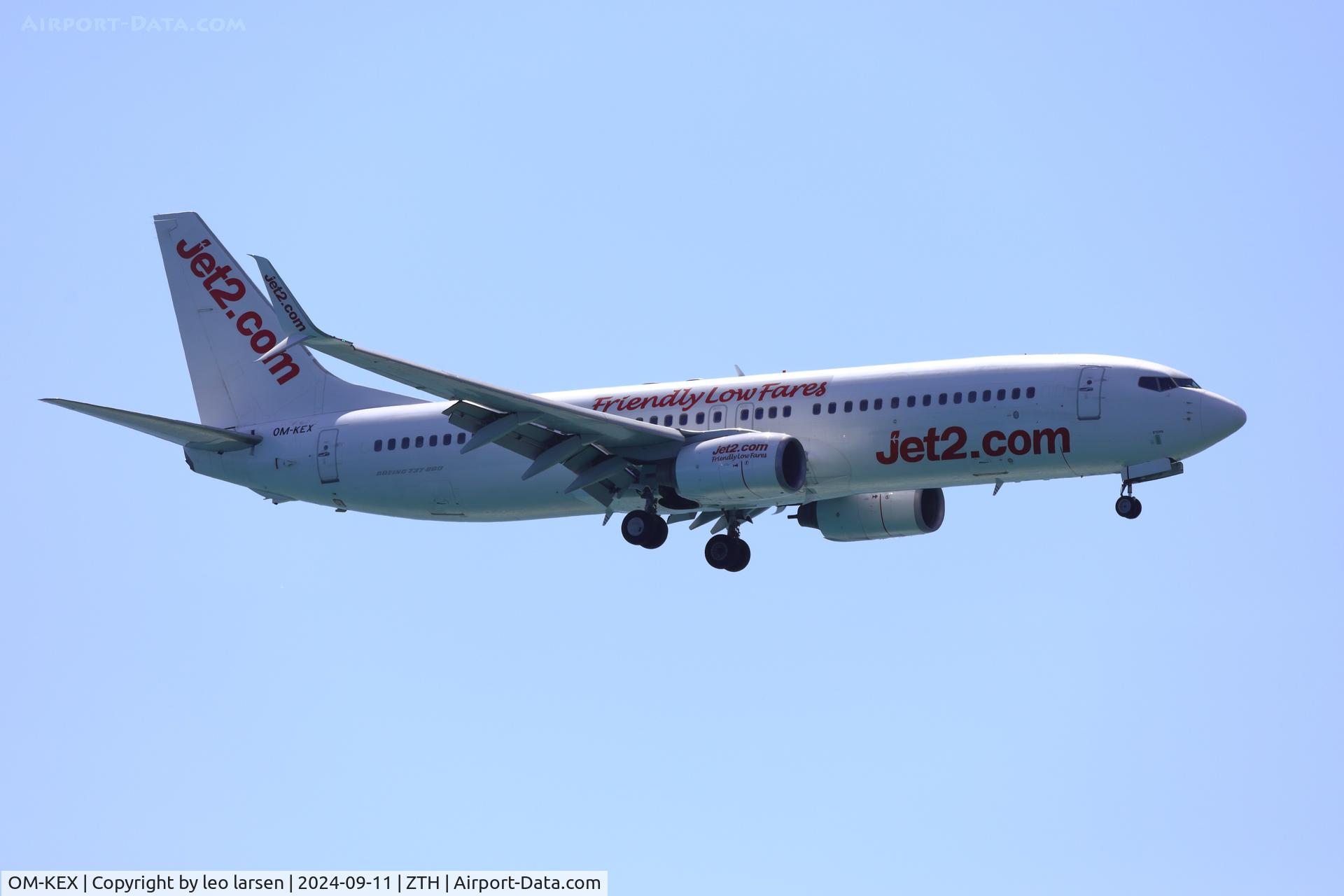 OM-KEX, 2004 Boeing 737-8BK C/N 33018, Zakynthos 11.9.2024
