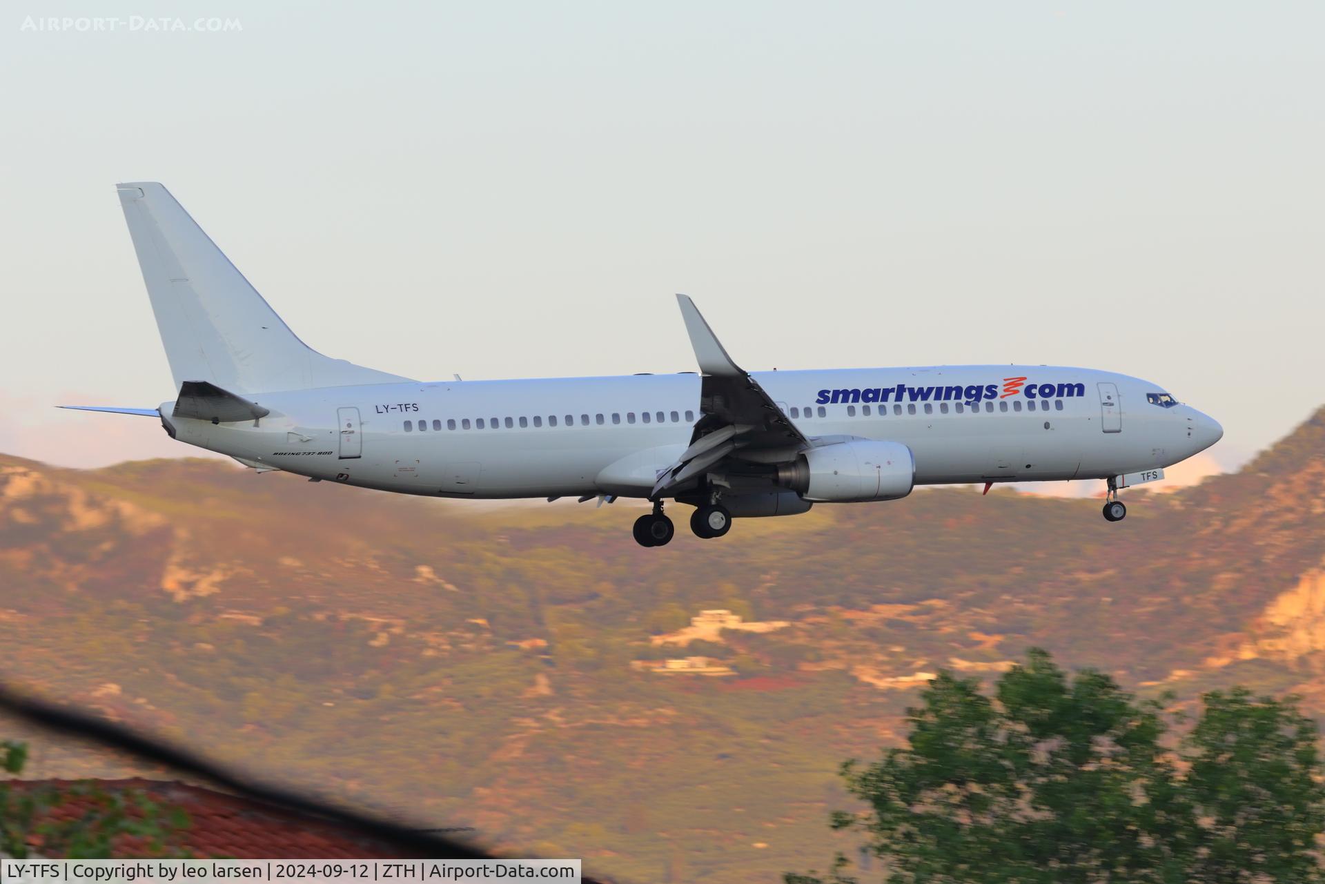LY-TFS, 2008 Boeing 737-86J C/N 37741, Zakynthos 12.9.2024