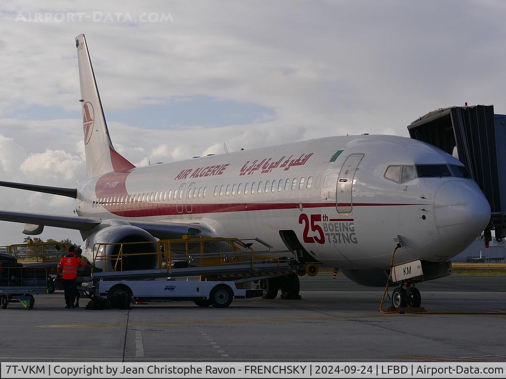 7T-VKM, 2016 Boeing 737-8D6 C/N 60749, Bordeaux (BOD) Algiers (ALG) AH1191
