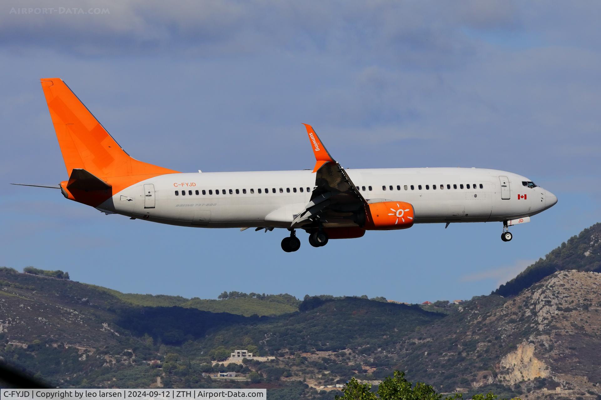 C-FYJD, 2015 Boeing 737-8Q8 C/N 41807, Zakynthos 12.9.2024