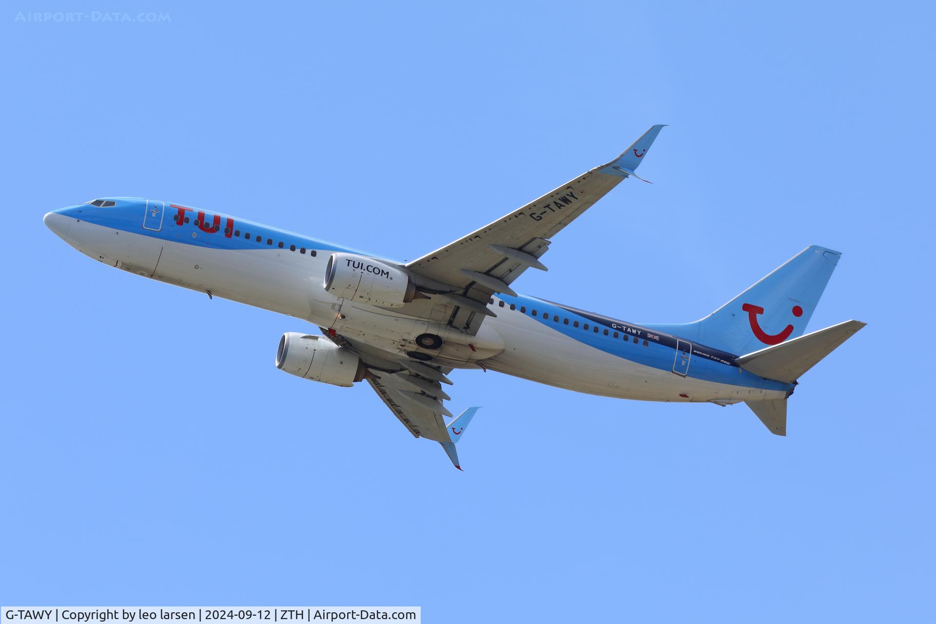 G-TAWY, Boeing 737-8K5 C/N 37246, Zakynthos 12.9.2024 T/O R-16