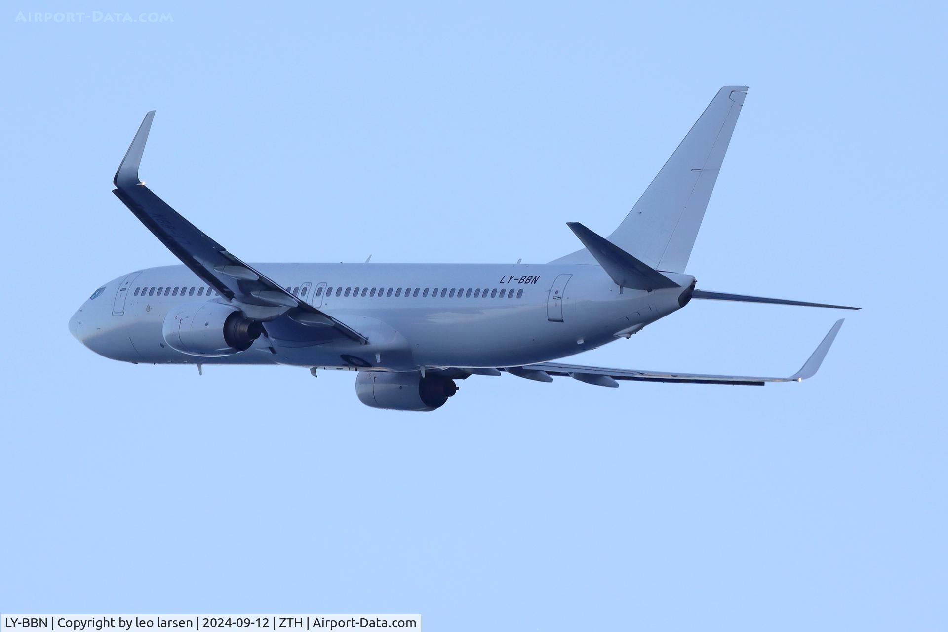 LY-BBN, 2007 Boeing 737-8GJ C/N 34903, Zakynthos 12.9.2024