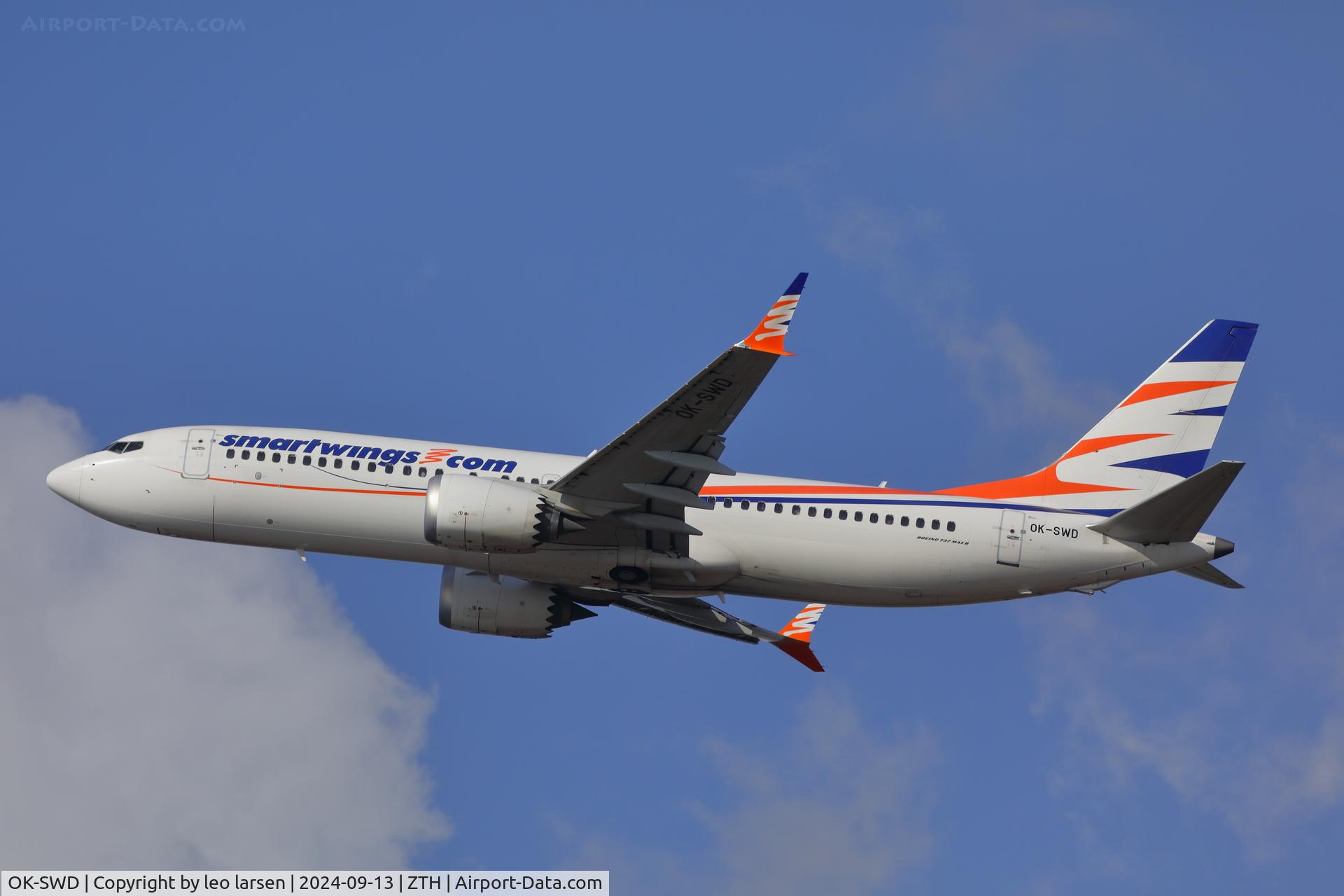 OK-SWD, 2018 Boeing 737-8 MAX C/N 43557, Zakynthos 13.9.2024-