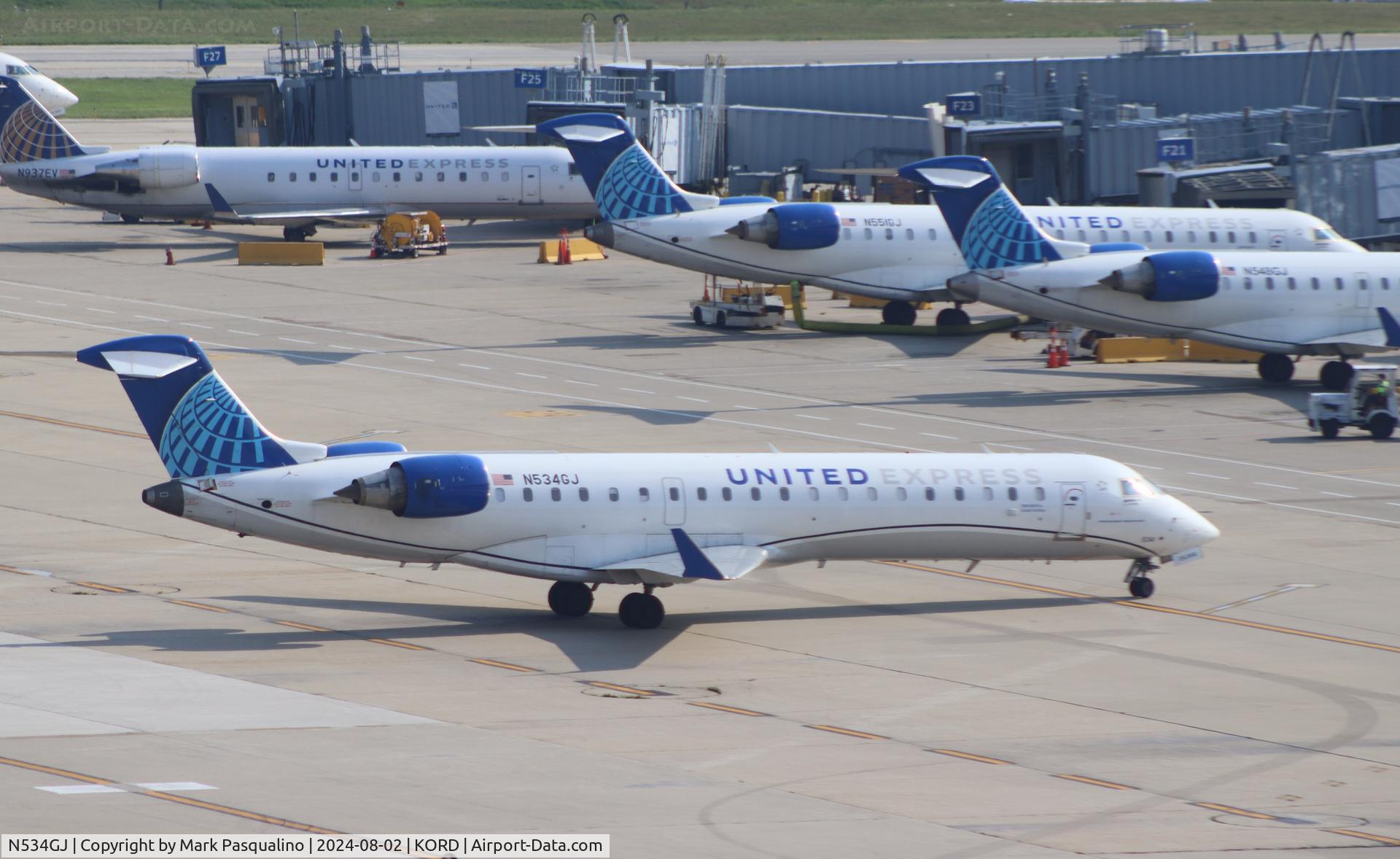 N534GJ, 2005 Bombardier CRJ-702 (CL-600-2C10) Regional Jet C/N 10225, CL-600-2C10