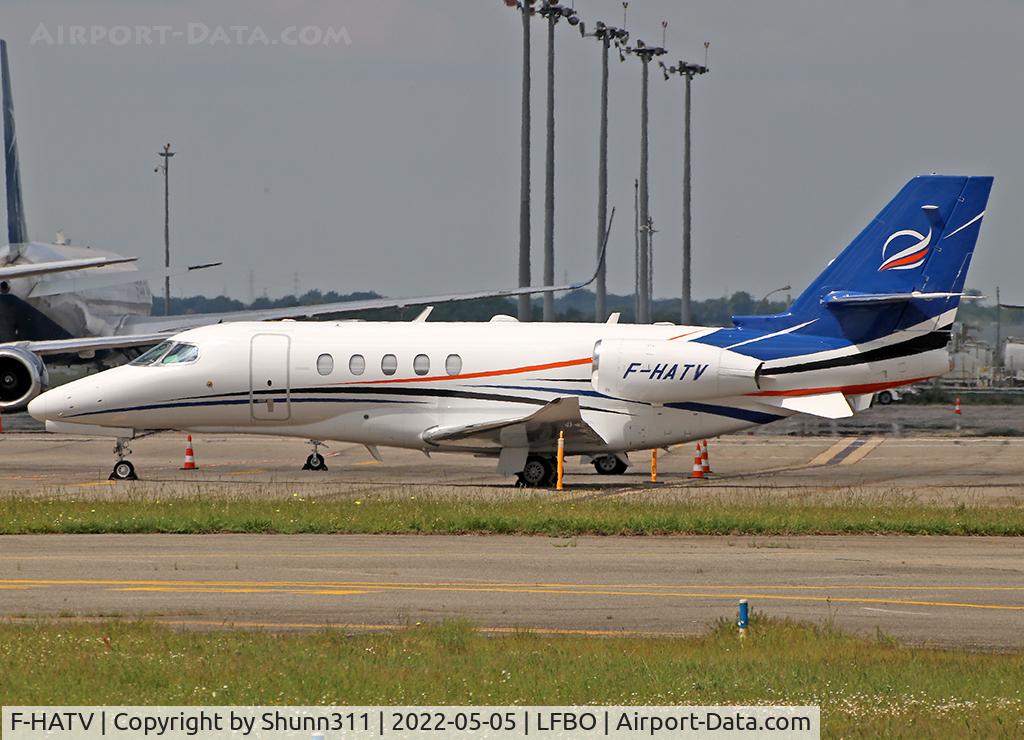 F-HATV, 2018 Cessna 680A Citation Latitude C/N 680A-0152, Parked at the General Aviation area...