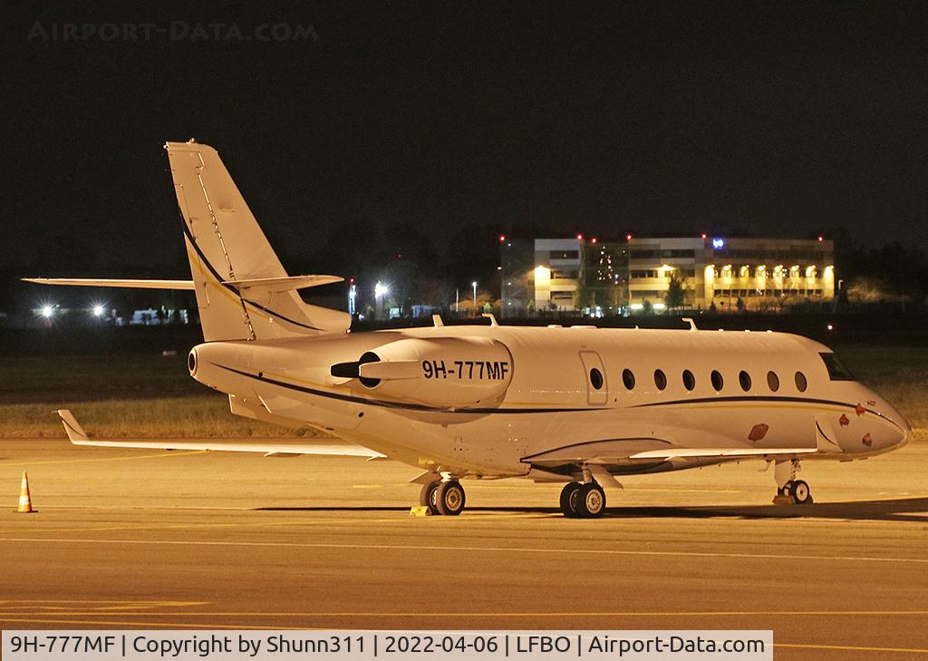 9H-777MF, 2009 Gulfstream Aerospace G200 C/N 225, Parked for the night at the General Aviation area...