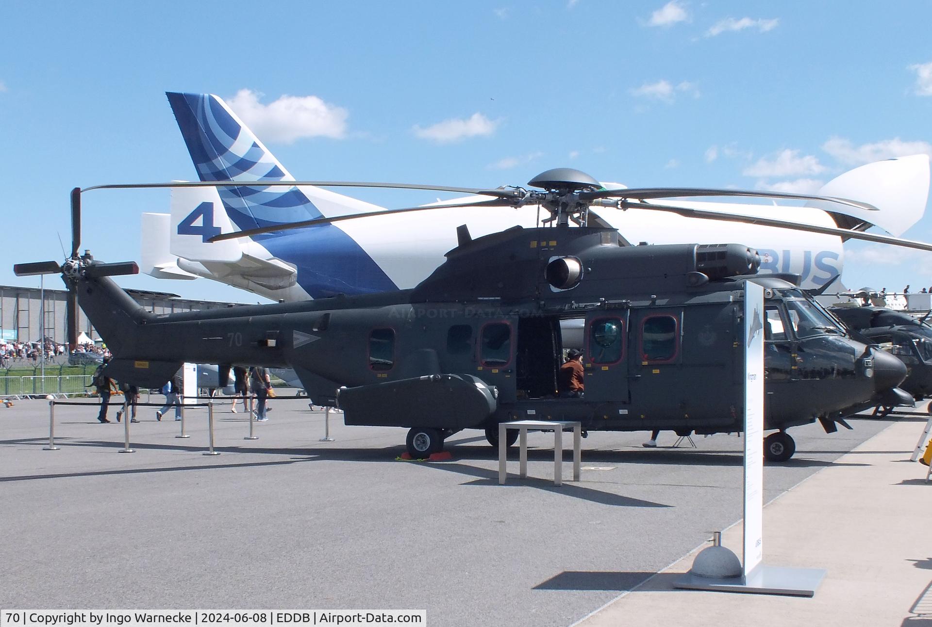 70, 2023 Airbus Helicopters H225M C/N 3121, Airbus Helicopters H225M of the Hungarian Armed Forces at ILA 2024, Berlin