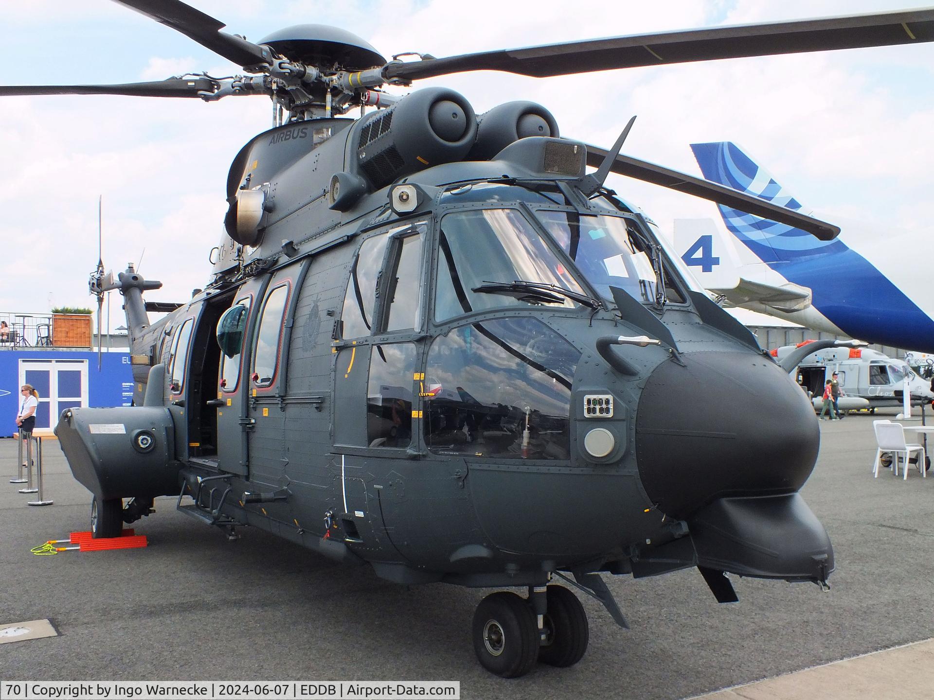 70, 2023 Airbus Helicopters H225M C/N 3121, Airbus Helicopters H225M of the Hungarian Armed Forces at ILA 2024, Berlin