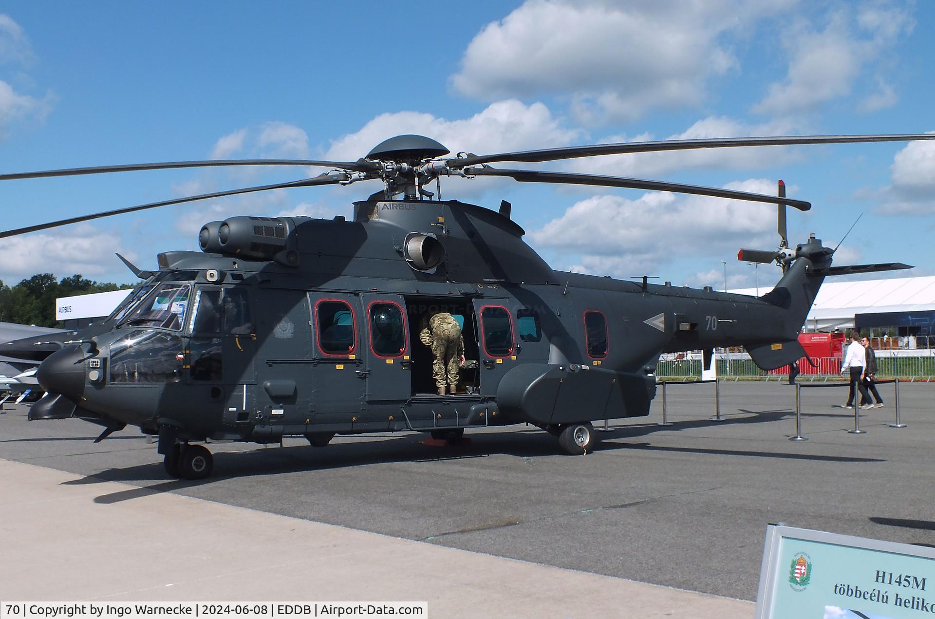 70, 2023 Airbus Helicopters H225M C/N 3121, Airbus Helicopters H225M of the Hungarian Armed Forces at ILA 2024, Berlin