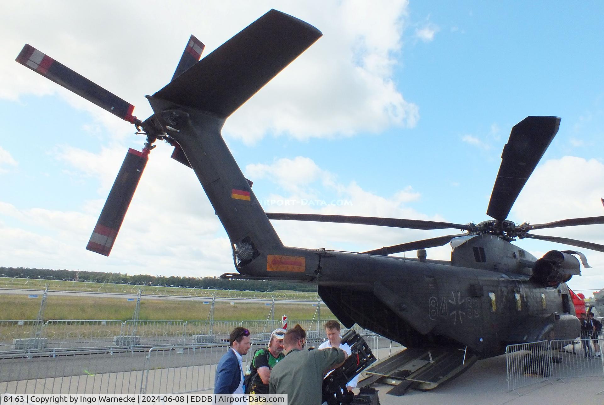 84 63, Sikorsky/VFW Fokker CH-53G C/N V65-061, Sikorsky CH-53GA (German Advanced) of the Luftwaffe (German Air Force) at ILA 2024, Berlin