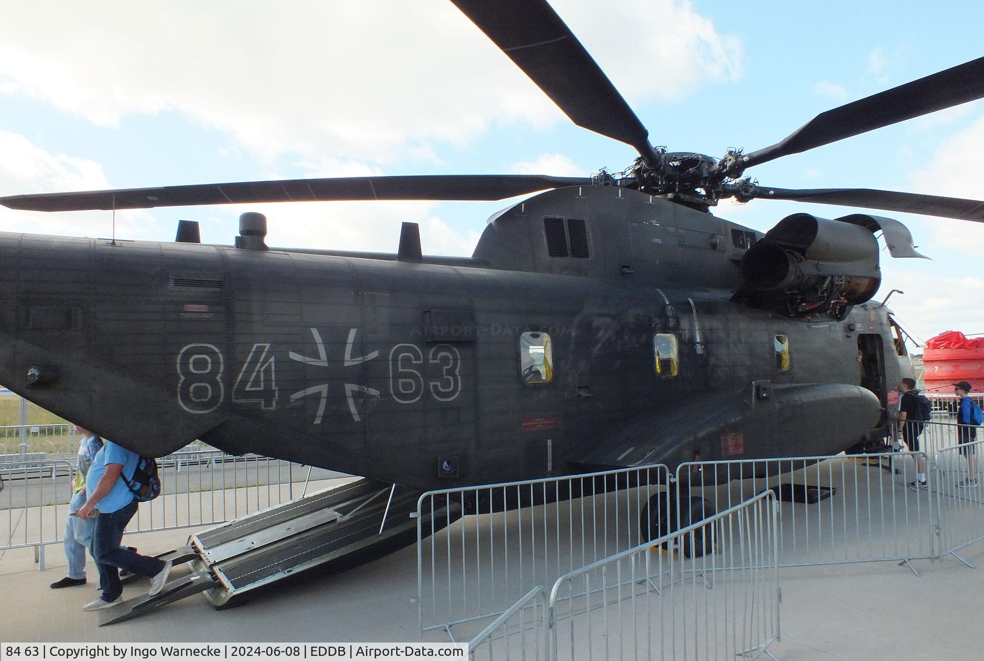 84 63, Sikorsky/VFW Fokker CH-53G C/N V65-061, Sikorsky CH-53GA (German Advanced) of the Luftwaffe (German Air Force) at ILA 2024, Berlin