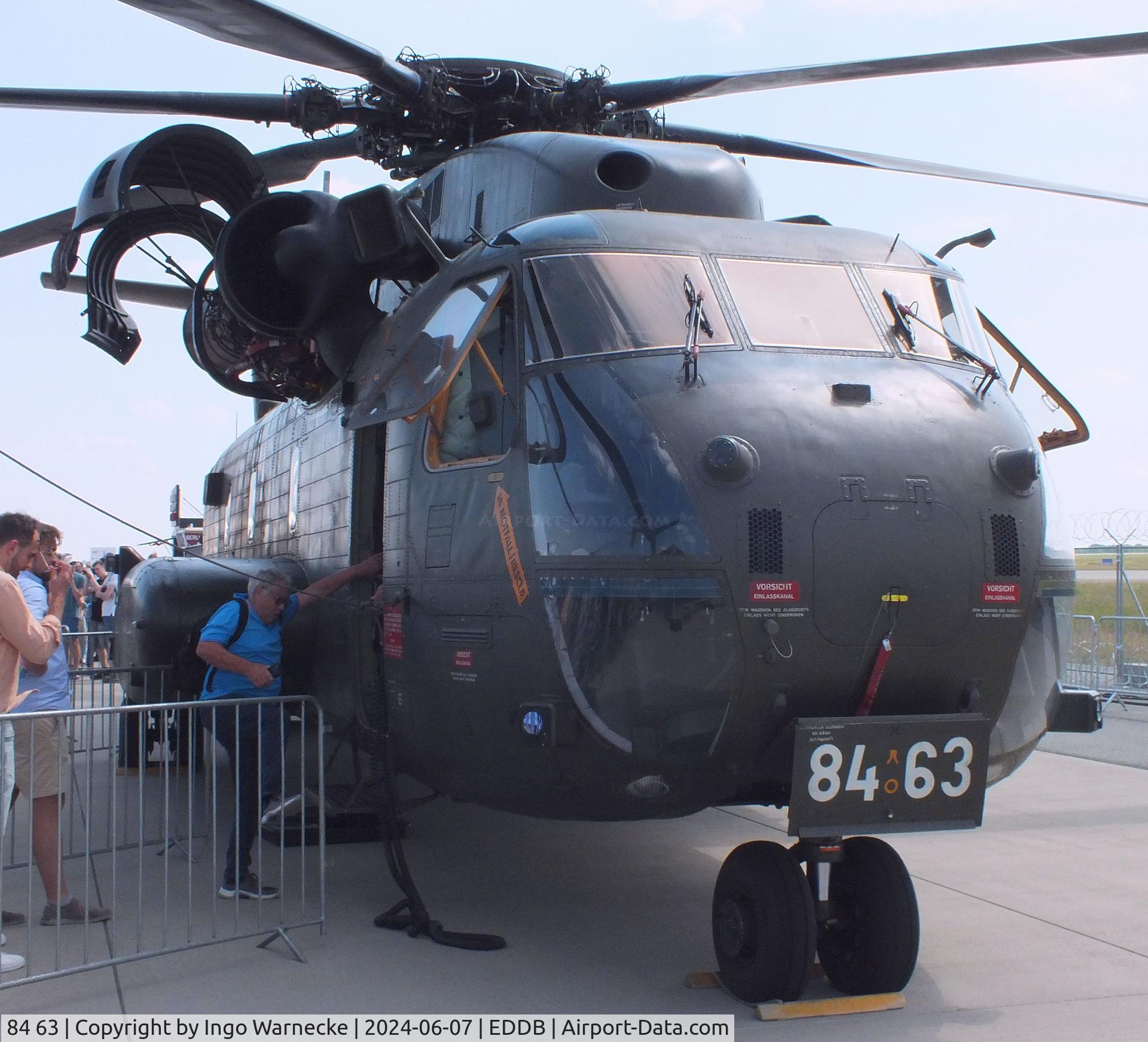 84 63, Sikorsky/VFW Fokker CH-53G C/N V65-061, Sikorsky CH-53GA (German Advanced) of the Luftwaffe (German Air Force) at ILA 2024, Berlin