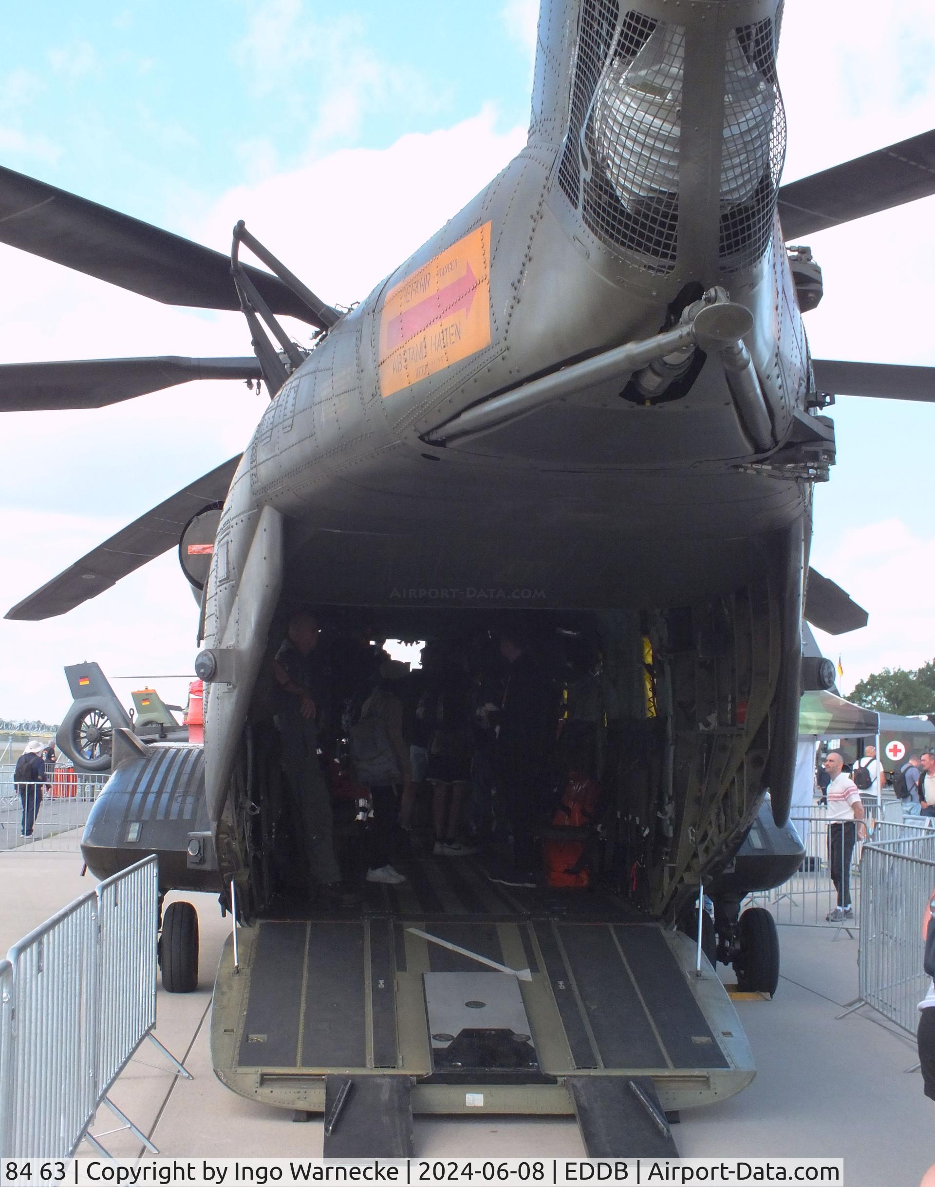84 63, Sikorsky/VFW Fokker CH-53G C/N V65-061, Sikorsky CH-53GA (German Advanced) of the Luftwaffe (German Air Force) at ILA 2024, Berlin