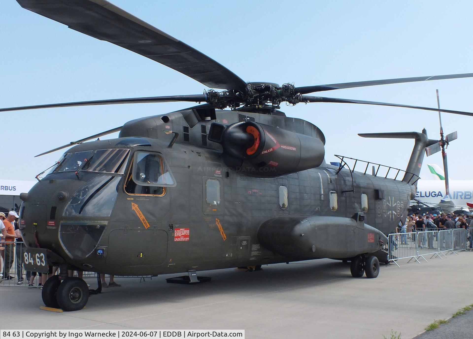 84 63, Sikorsky/VFW Fokker CH-53G C/N V65-061, Sikorsky CH-53GA (German Advanced) of the Luftwaffe (German Air Force) at ILA 2024, Berlin